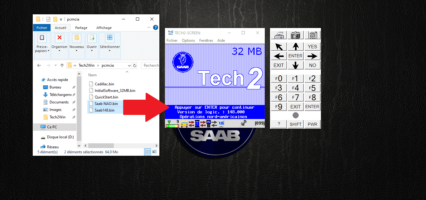 PCMCIA Bin for Tech2win
