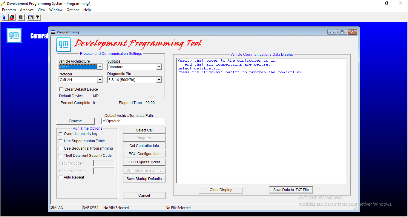 GM DPS (Development Programming System)