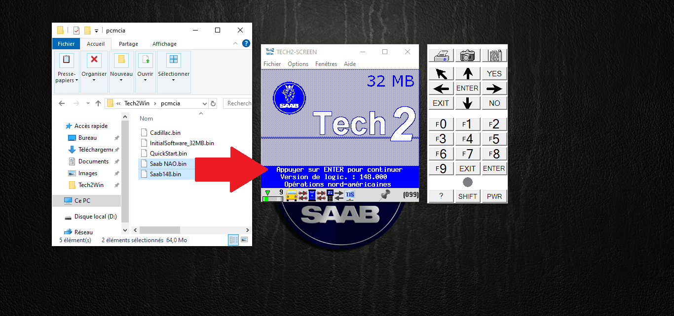 PCMCIA Bin for Tech2win