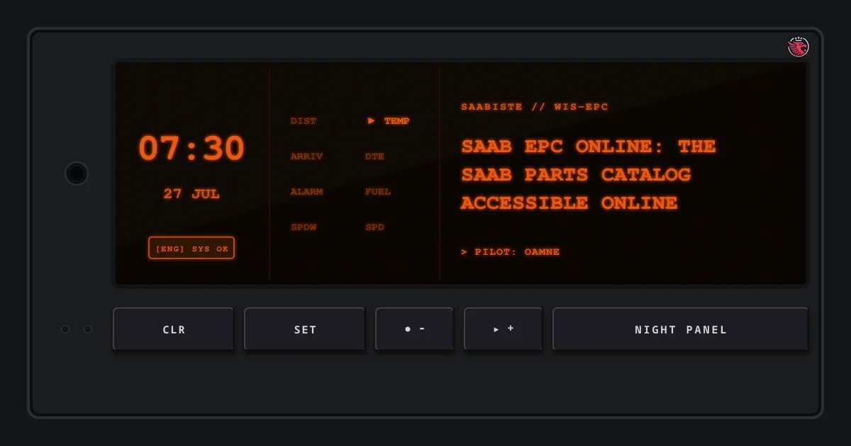 Saab EPC Online: The Saab Parts Catalog Accessible Online