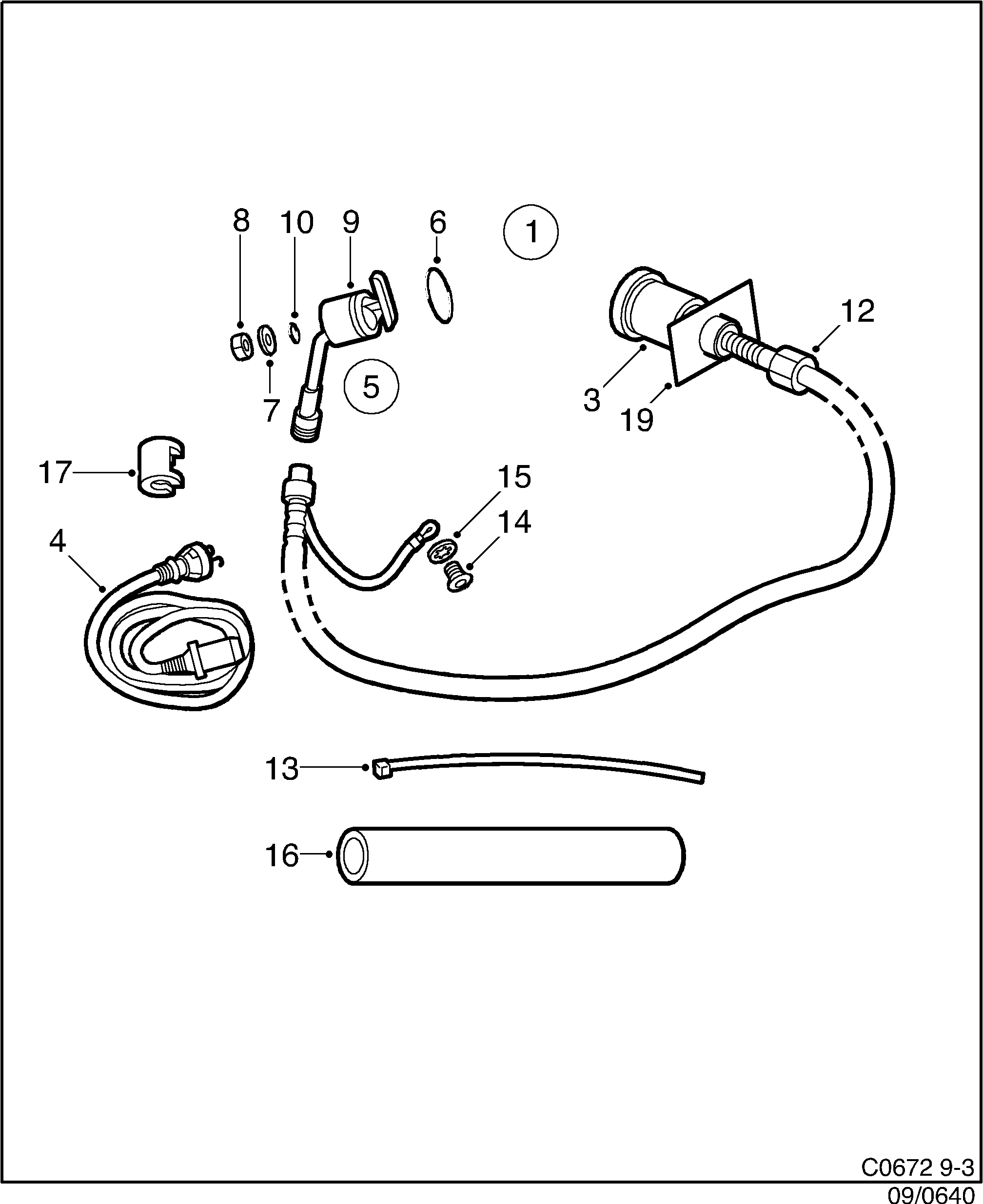 Schéma technique Saab 9-3 (9400) 2002 - Section 640 : Accessories body