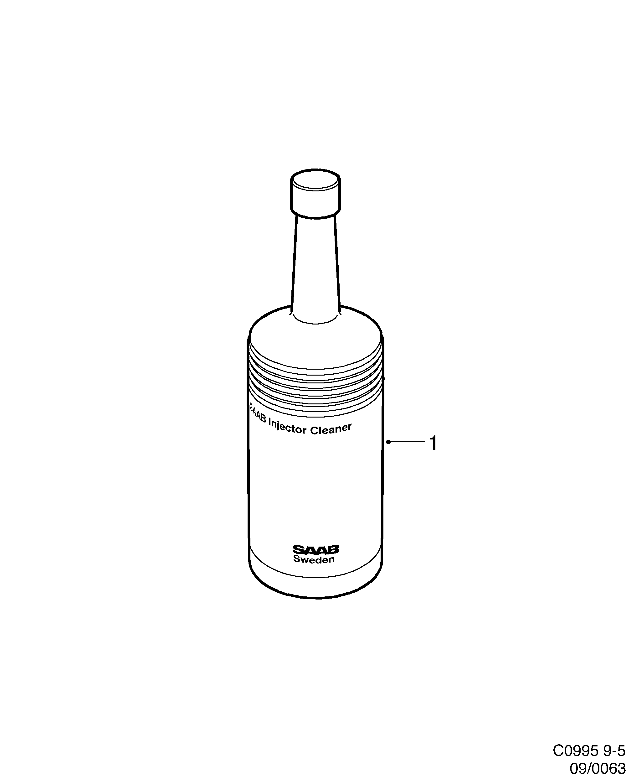 Schéma technique Saab 9-5 (9600) 2000 - Section 63 : Additifs carburant/huile