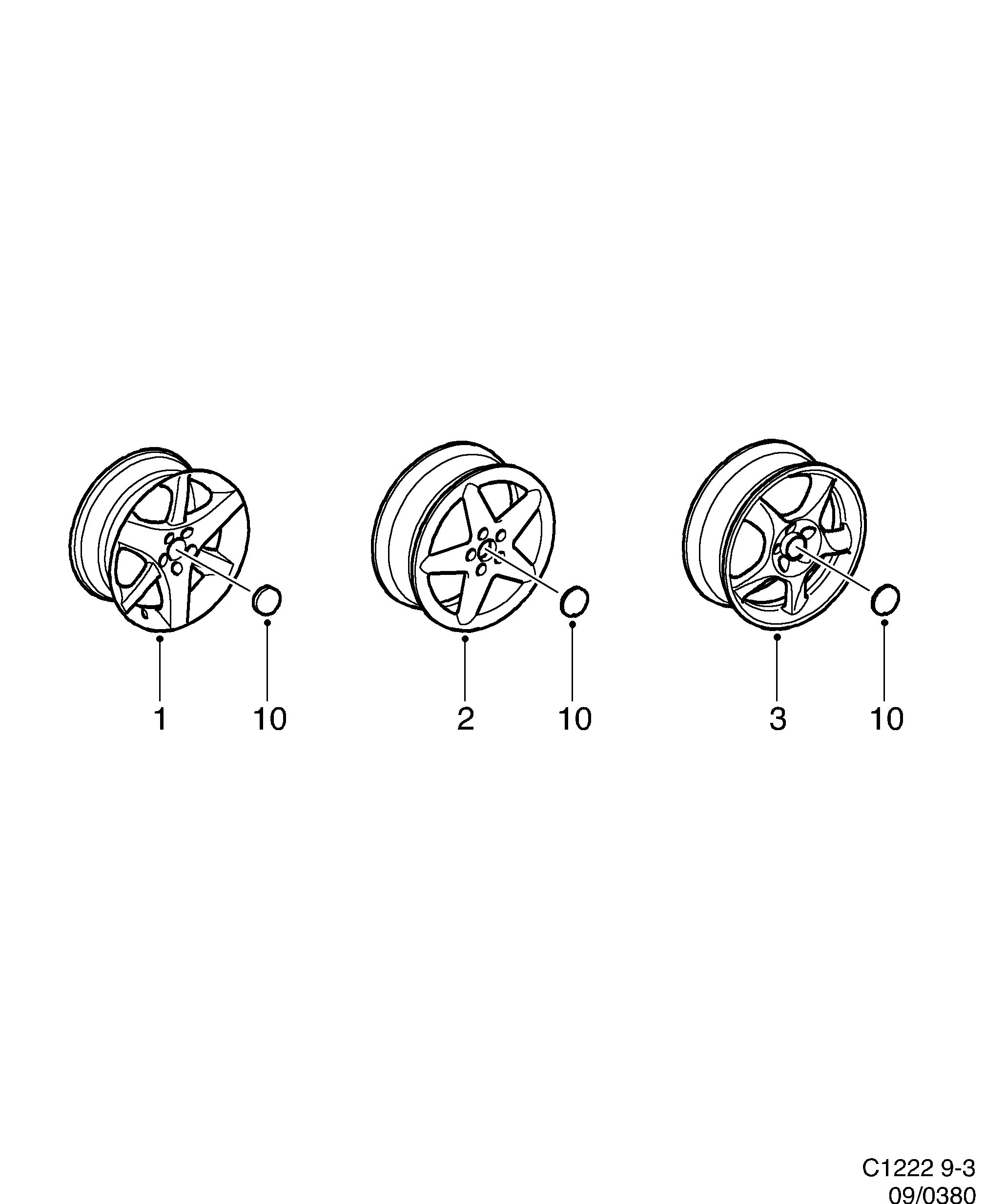 Schéma technique Saab 9-3 (9400) 2002 - Section 380 : Accessoire châssis