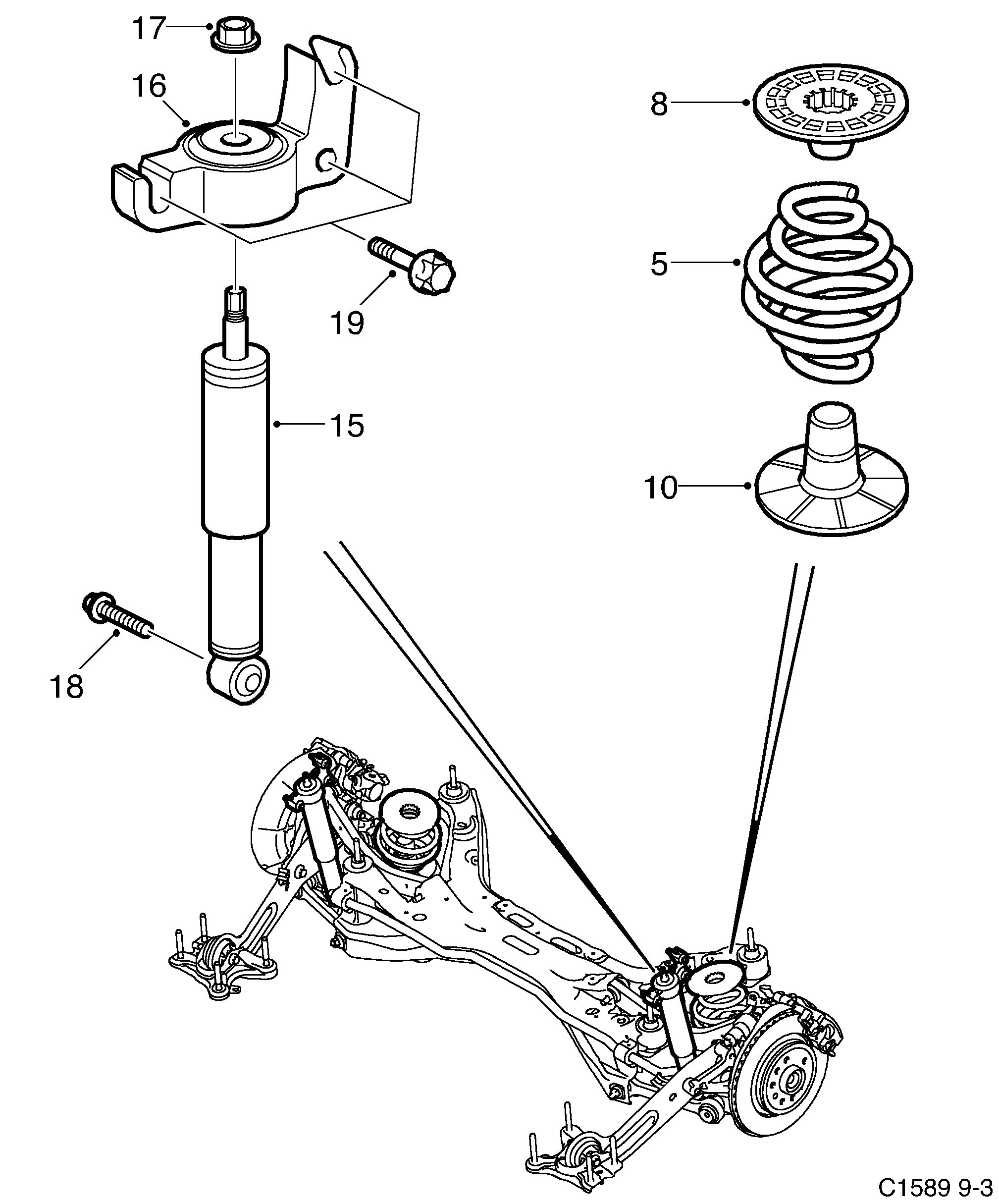 Schéma technique Saab 9-3 (9440) 2004 - Section 200 : 