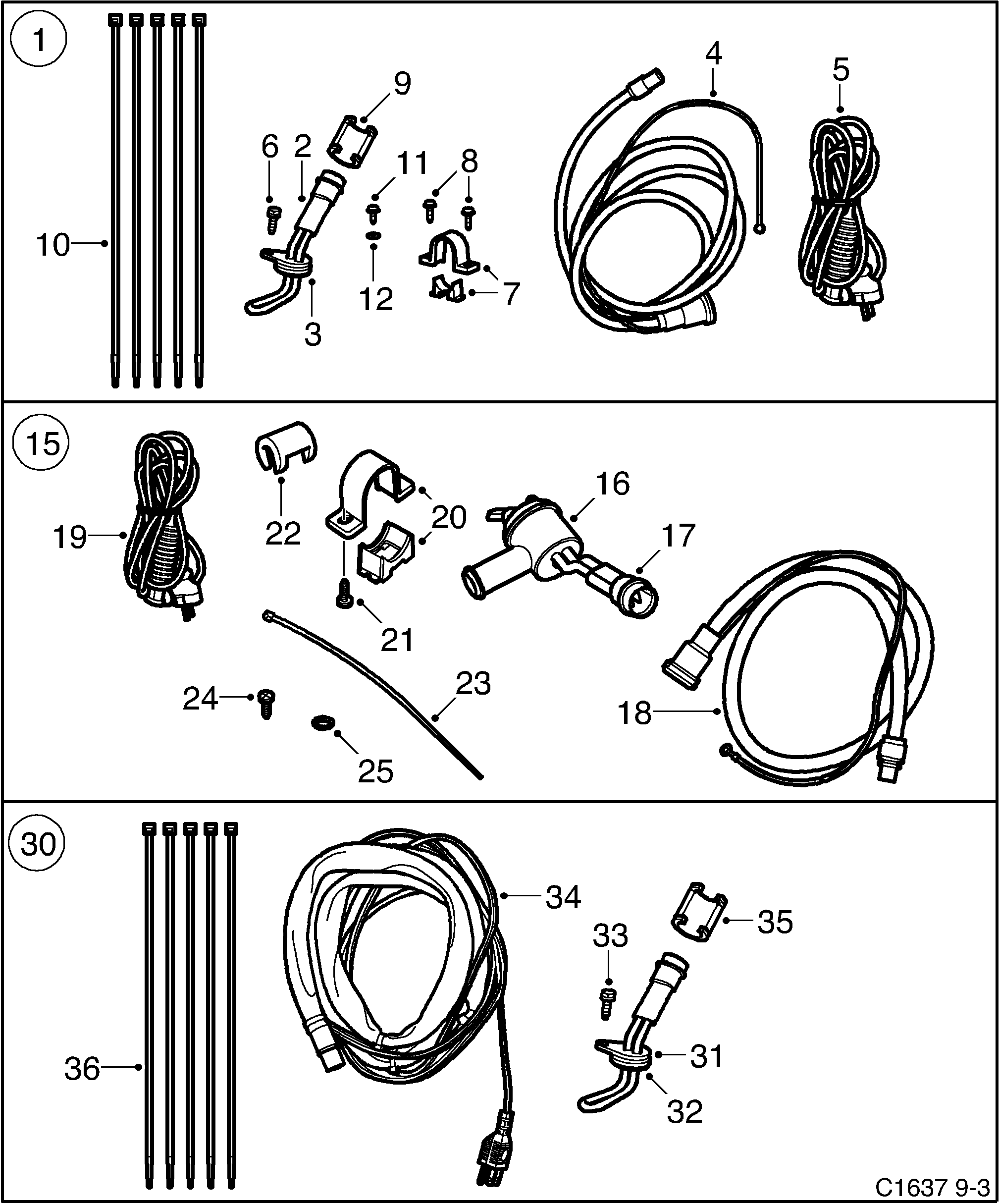 Schéma technique Saab 9-3 (9440) 2005 - Section 620 : Accessoire carrosserie