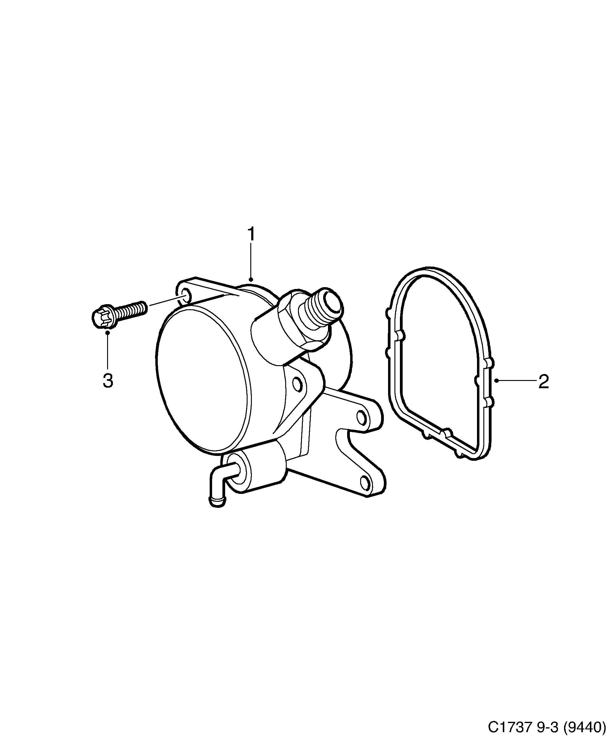Schéma technique Saab 9-3 (9440) 2003 - Section 4600 : Intake and exhaust system