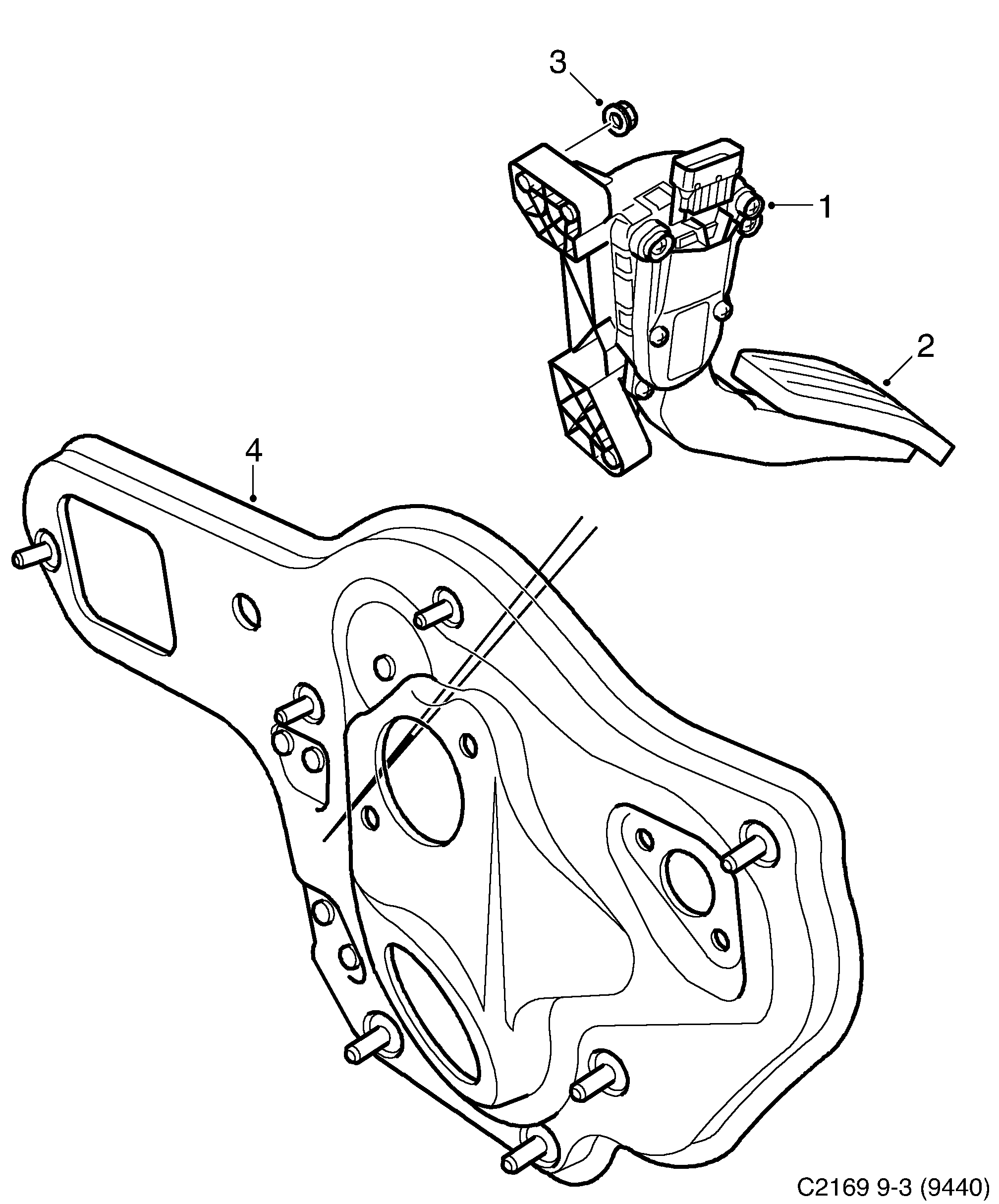 Schéma technique Saab 9-3 (9440) 2012 - Section 6000 : Commandes du moteur