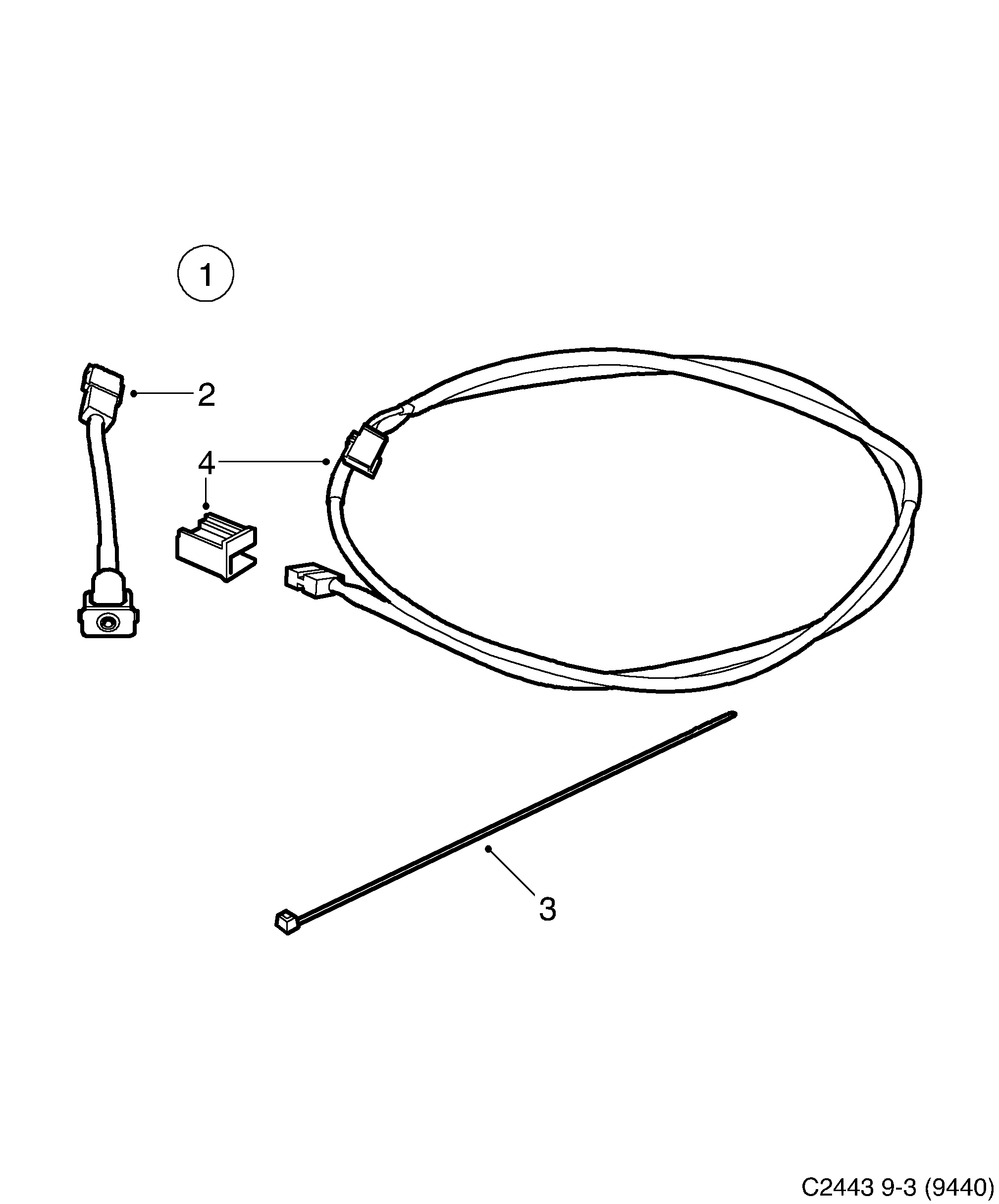 Schéma technique Saab 9-3 (9440) 2005 - Section 185 : Accessoire électrique