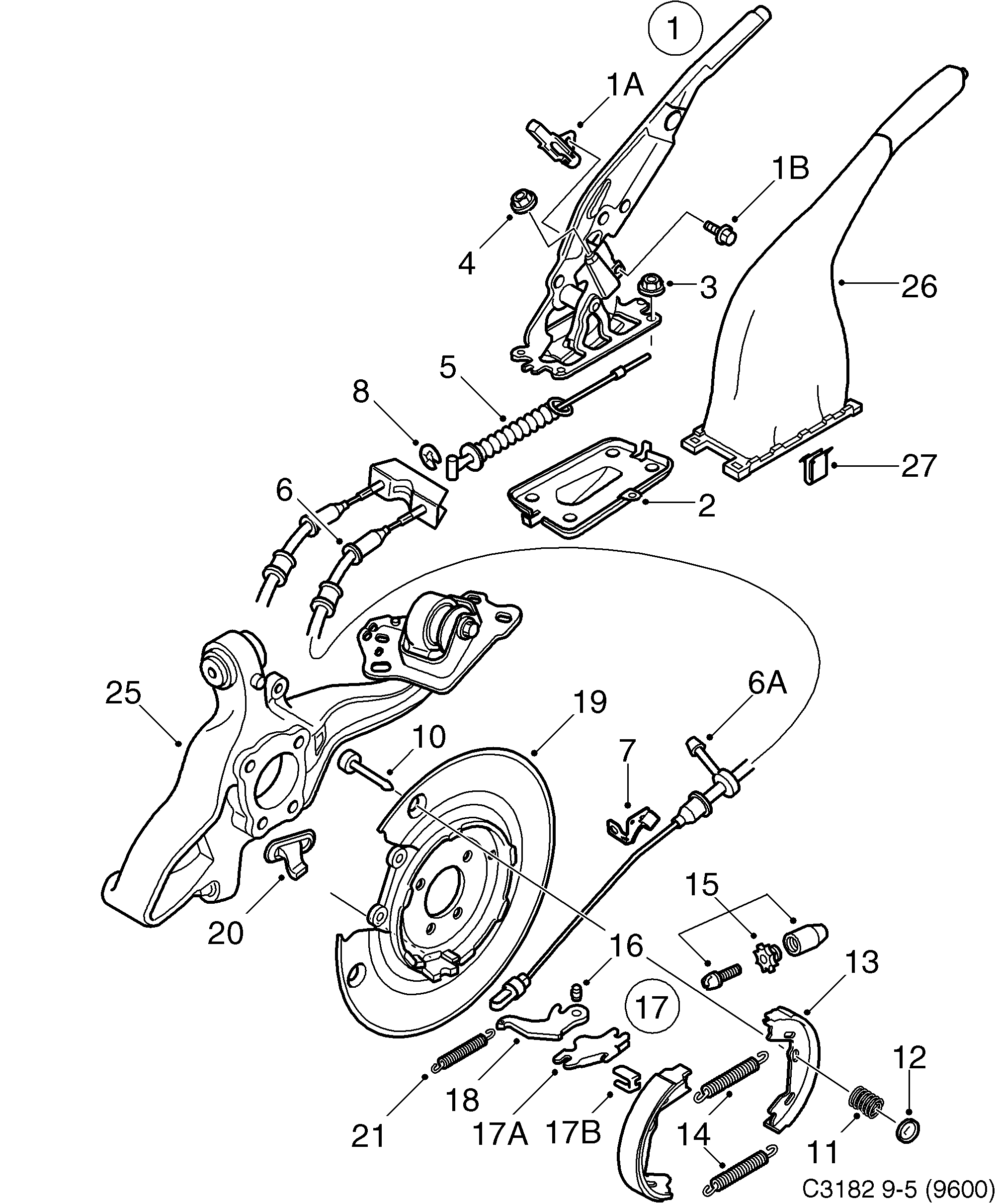Schéma technique Saab 9-5 (9600) 2000 - Section 280 :