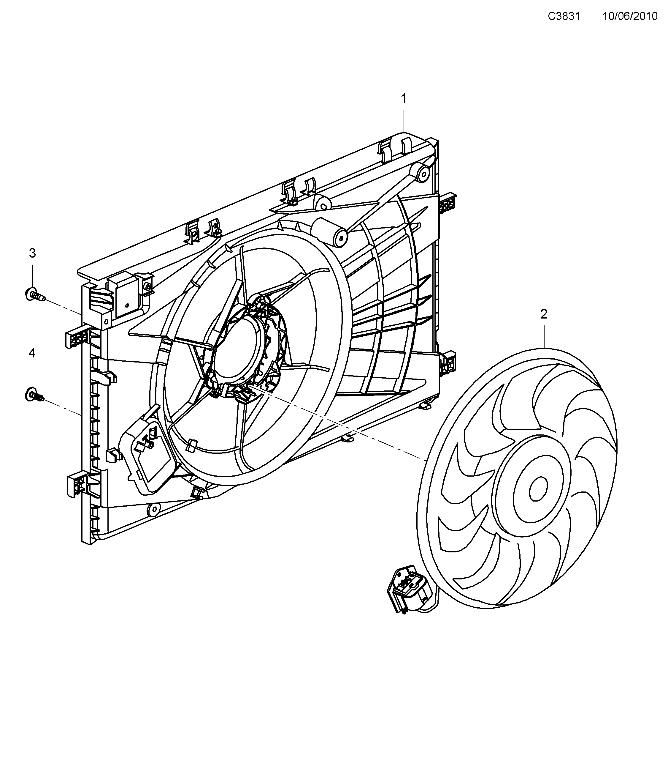 Schéma technique Saab 9-5 (650) 2011 - Section 5395 : Cooling system