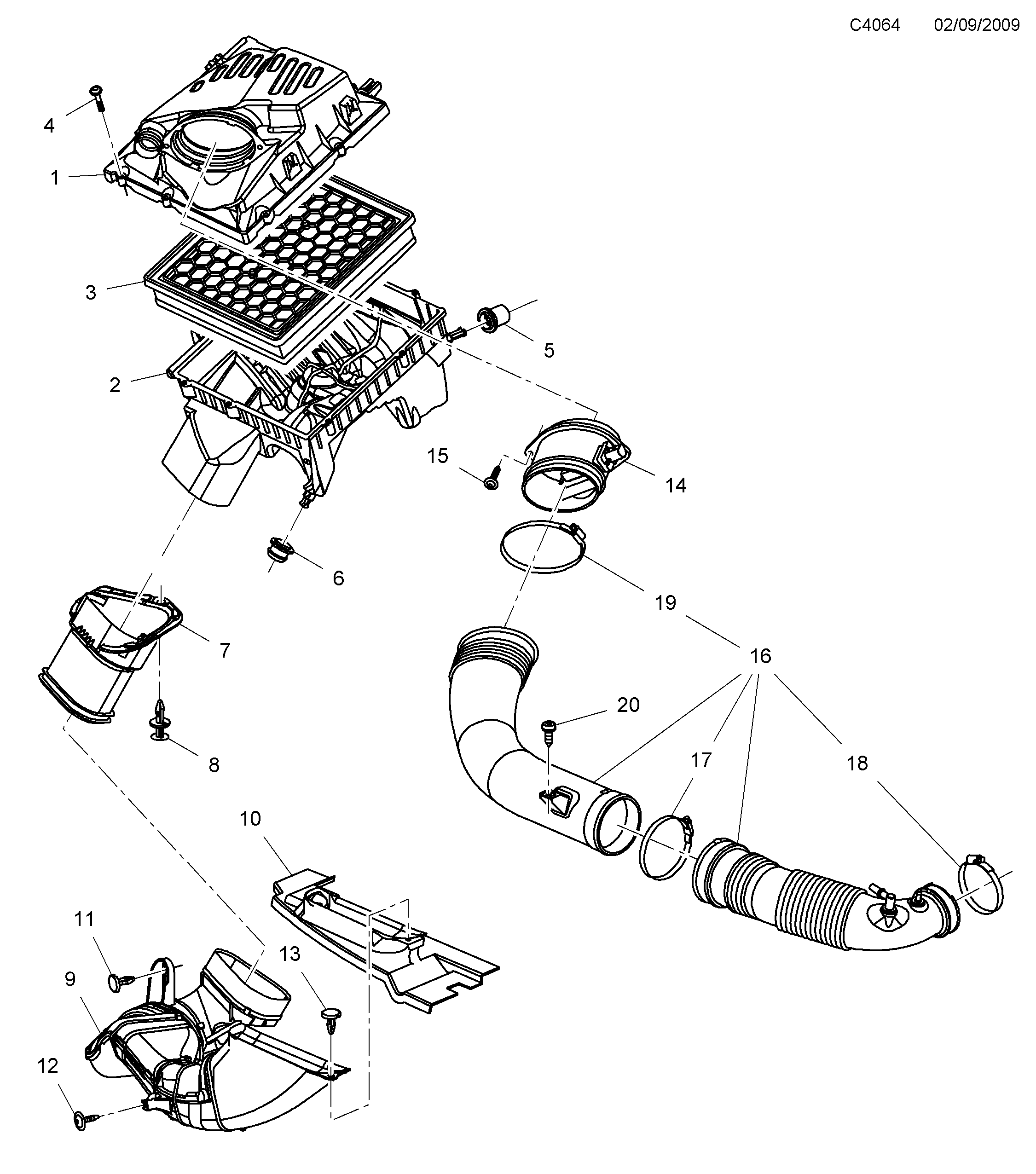 Schéma technique Saab 9-5 (650) 2012 - Section 1110 : Fuel system