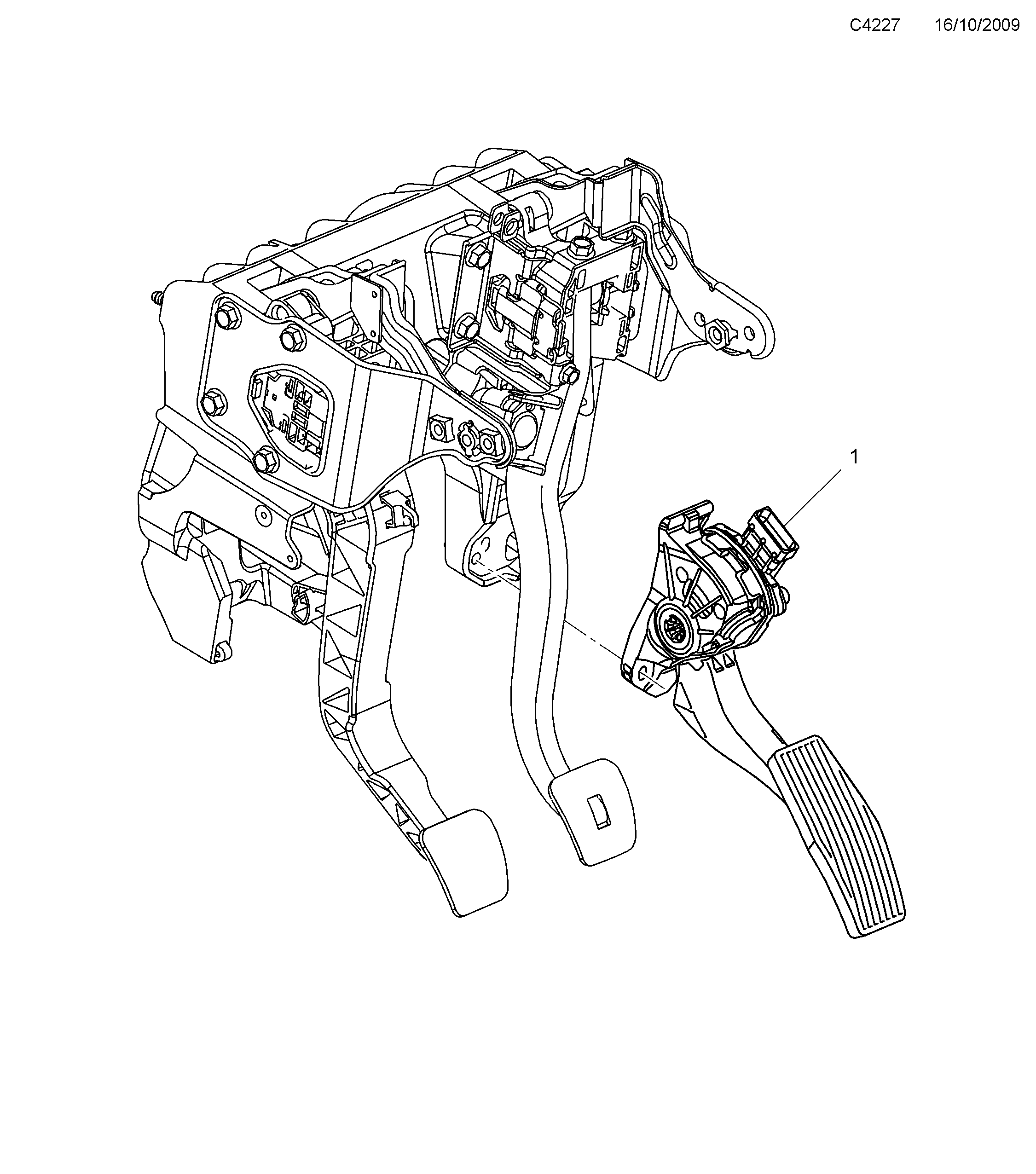 Schéma technique Saab 9-5 (650) 2012 - Section 9000 : Commandes du moteur