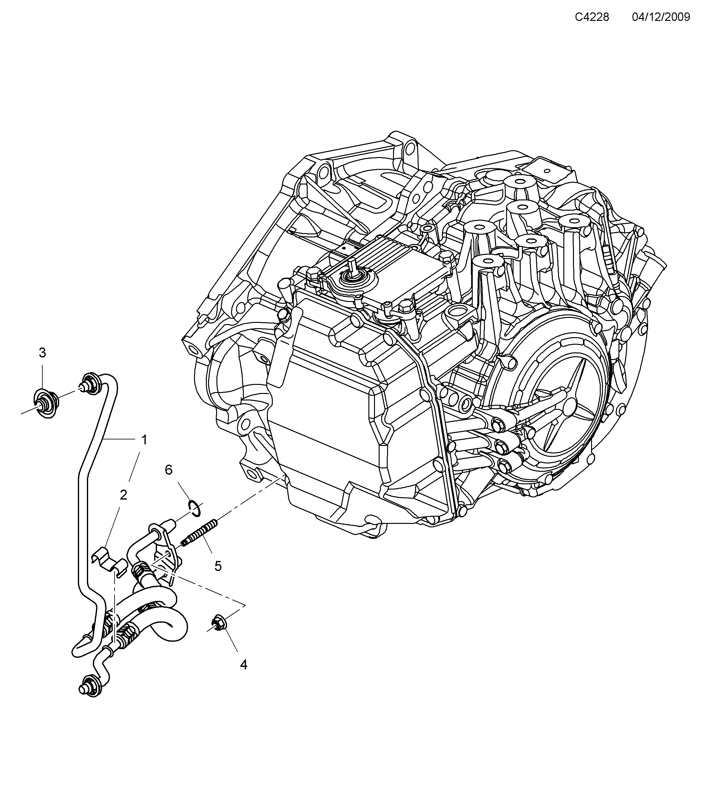Schéma technique Saab 9-5 (650) 2012 - Section 5700 : Cooling system