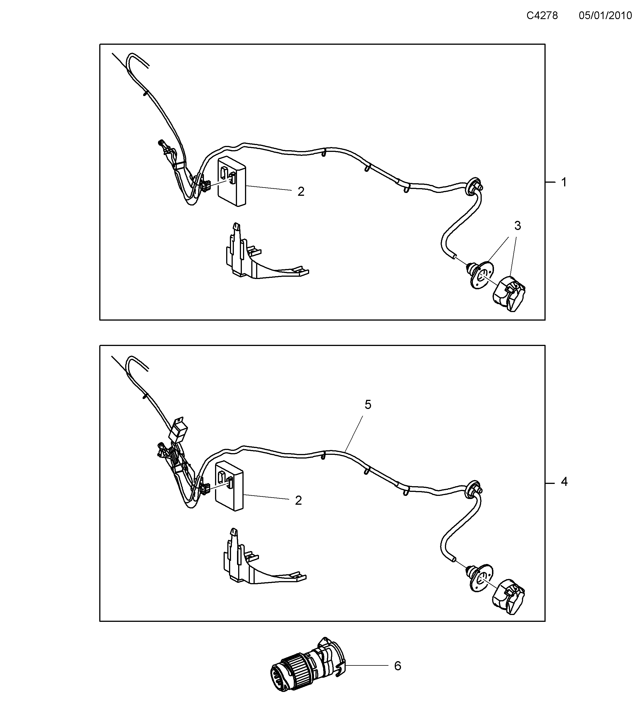 Schéma technique Saab 9-5 (650) 2011 - Section 330 : Accessoire carrosserie