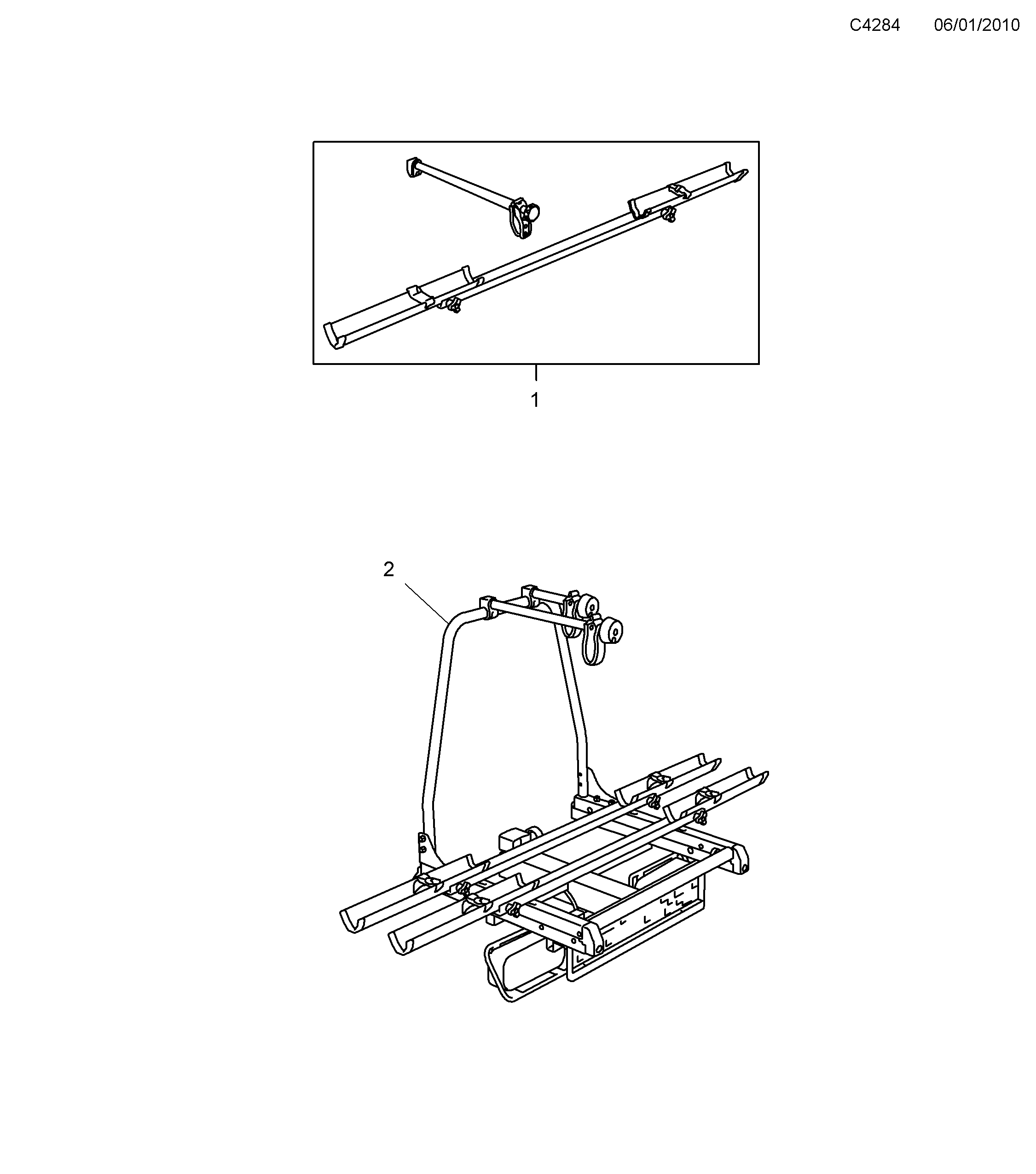Schéma technique Saab 9-5 (650) 2012 - Section 350 : Accessoire carrosserie