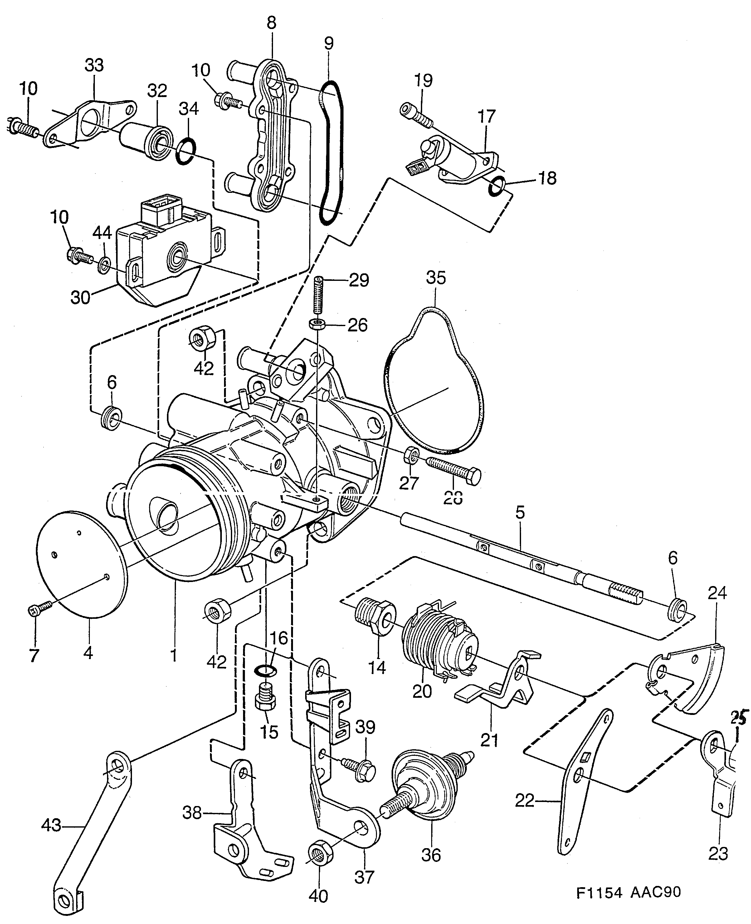 Schéma technique Saab 900 1992 - Section 1130 : Intake and exhaust system