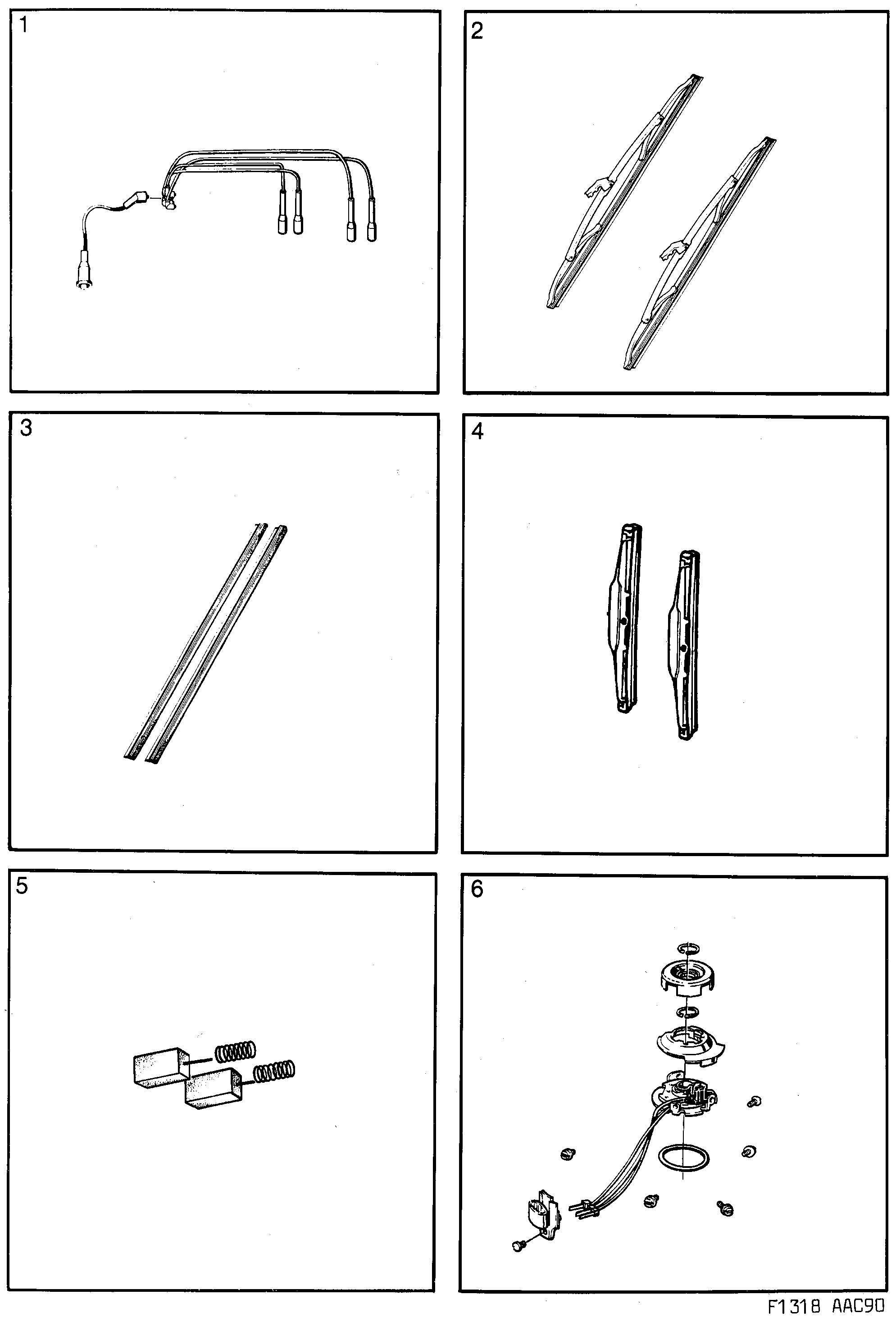 Schéma technique Saab 900 1990 - Section 1520 : Kits