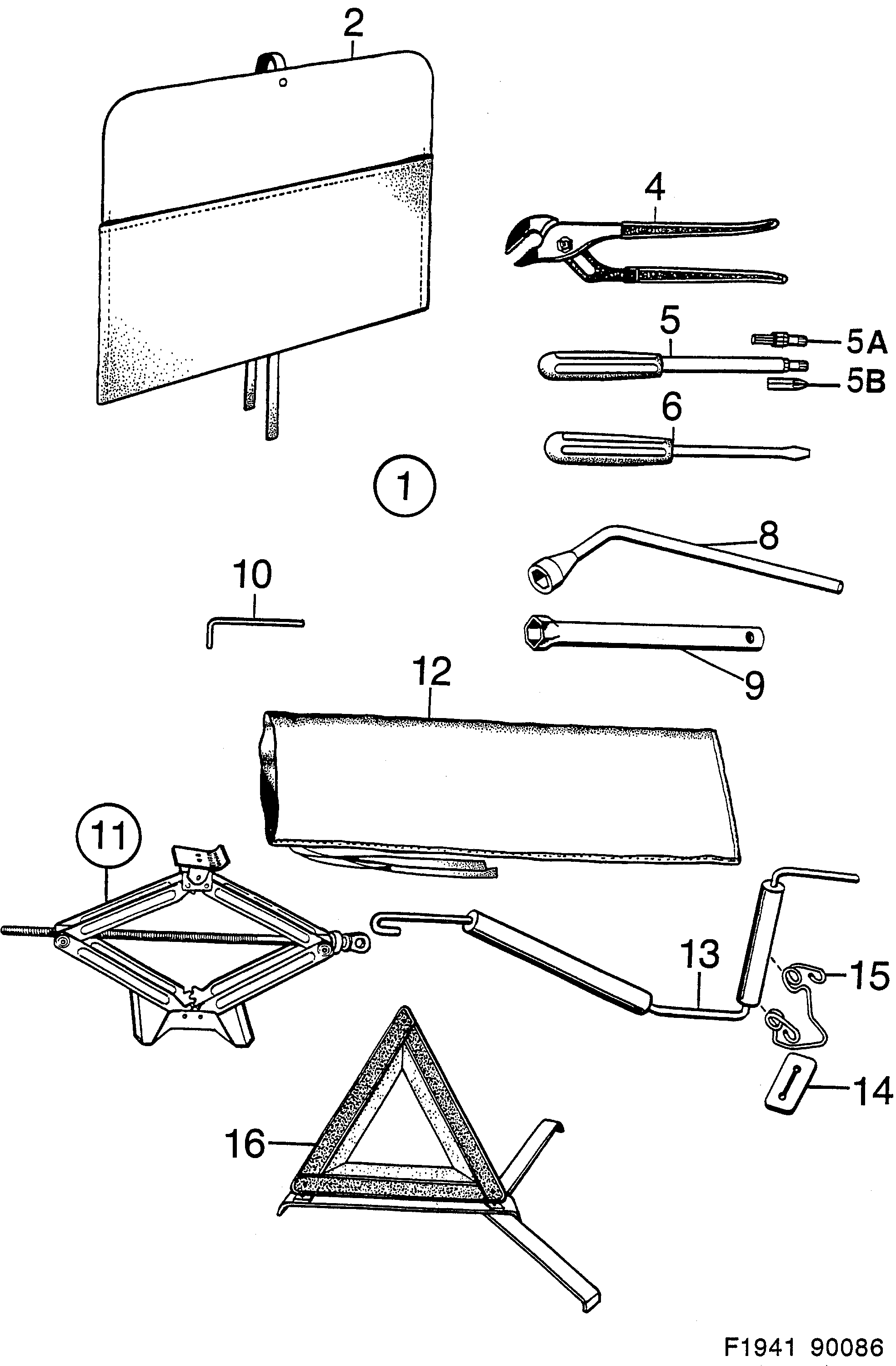 Schéma technique Saab 900 1986 - Section 100 :