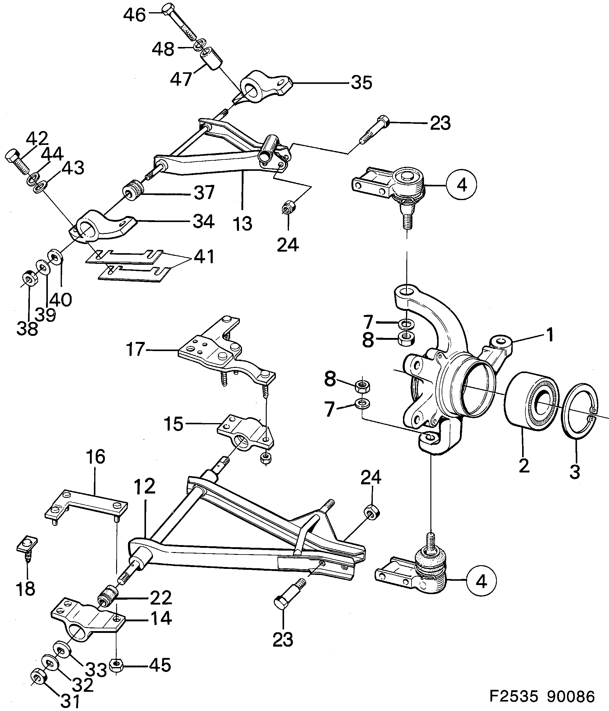 Schéma technique Saab 900 1987 - Section 100 :