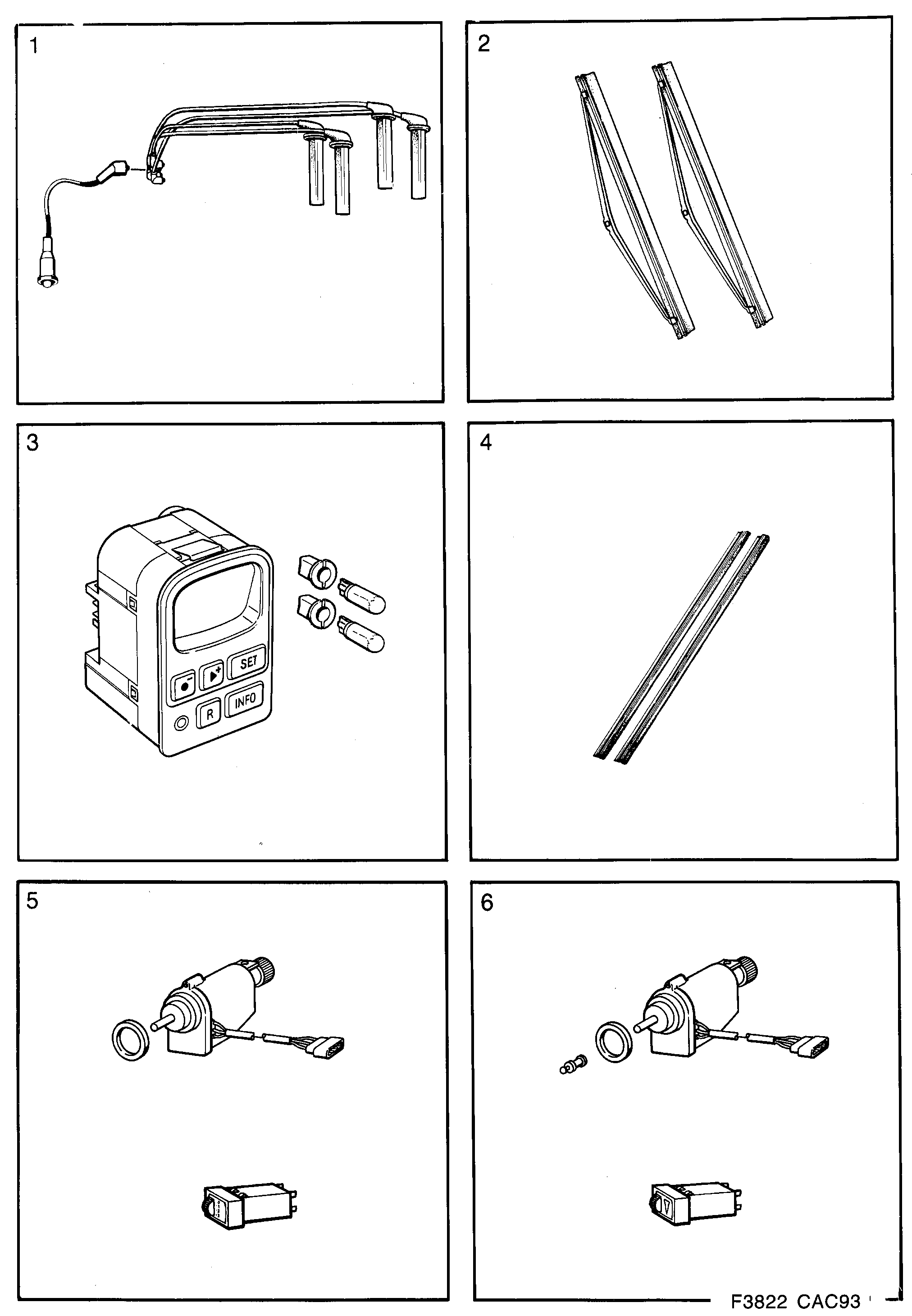 Schéma technique Saab 9000 1990 - Section 2420 : Kits