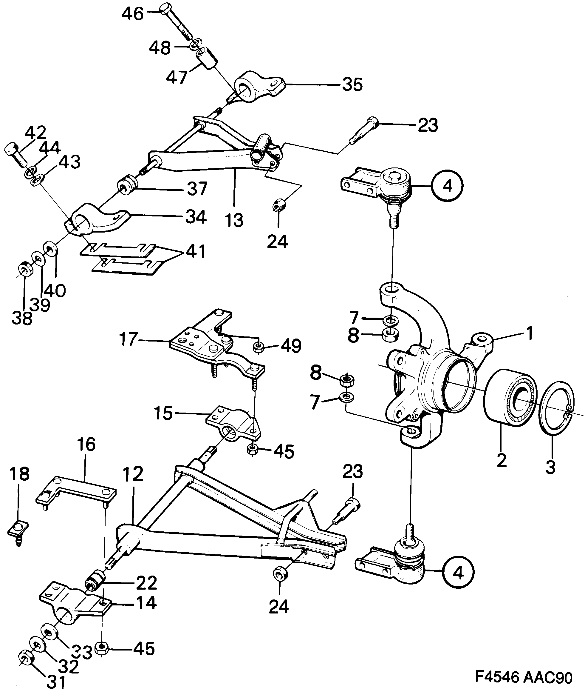 Schéma technique Saab 900 1993 - Section 110 :