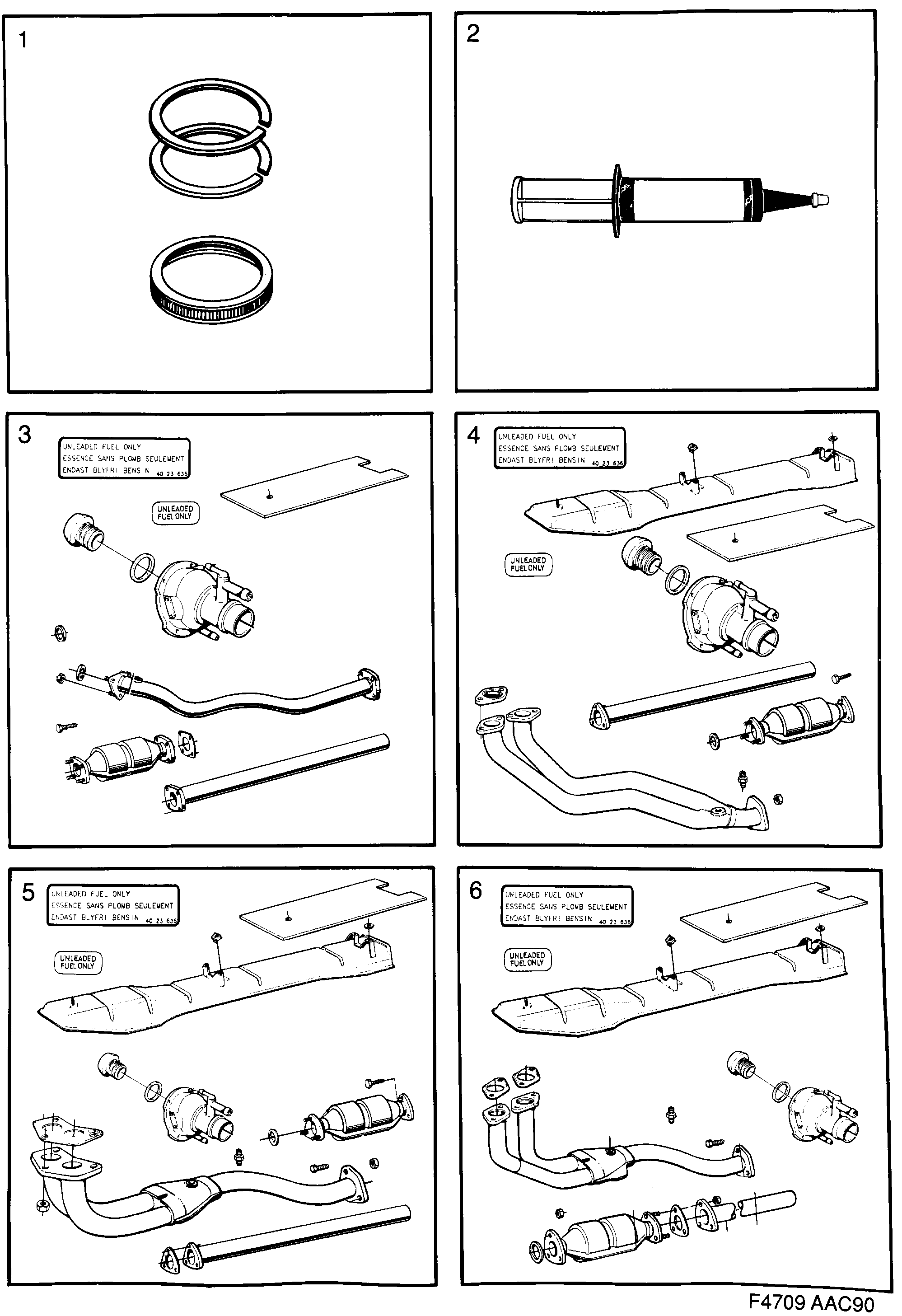 Schéma technique Saab 900 1991 - Section 2210 : Вставки