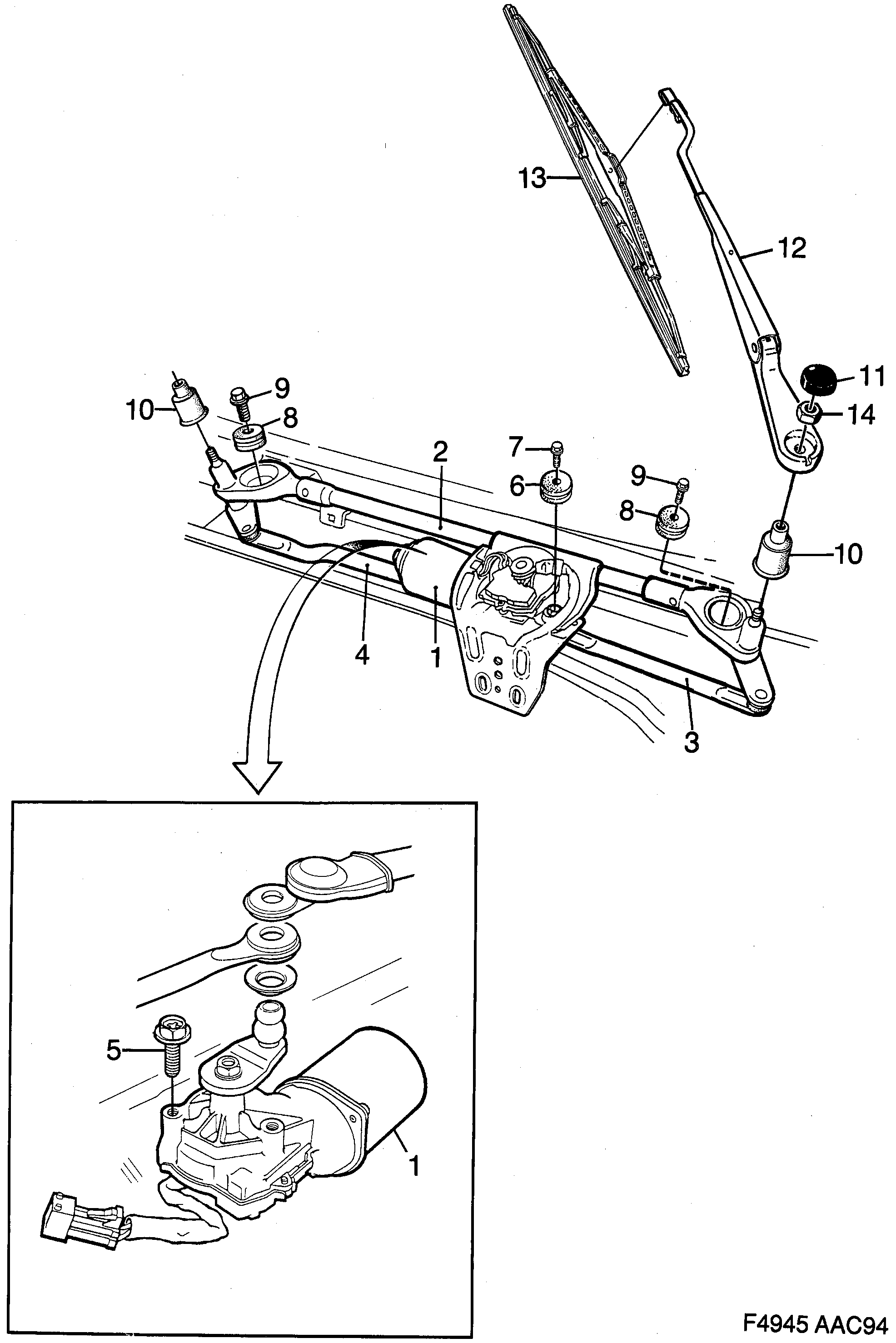 Schéma technique Saab 900 1997 - Section 690 : Electric equipment, other
