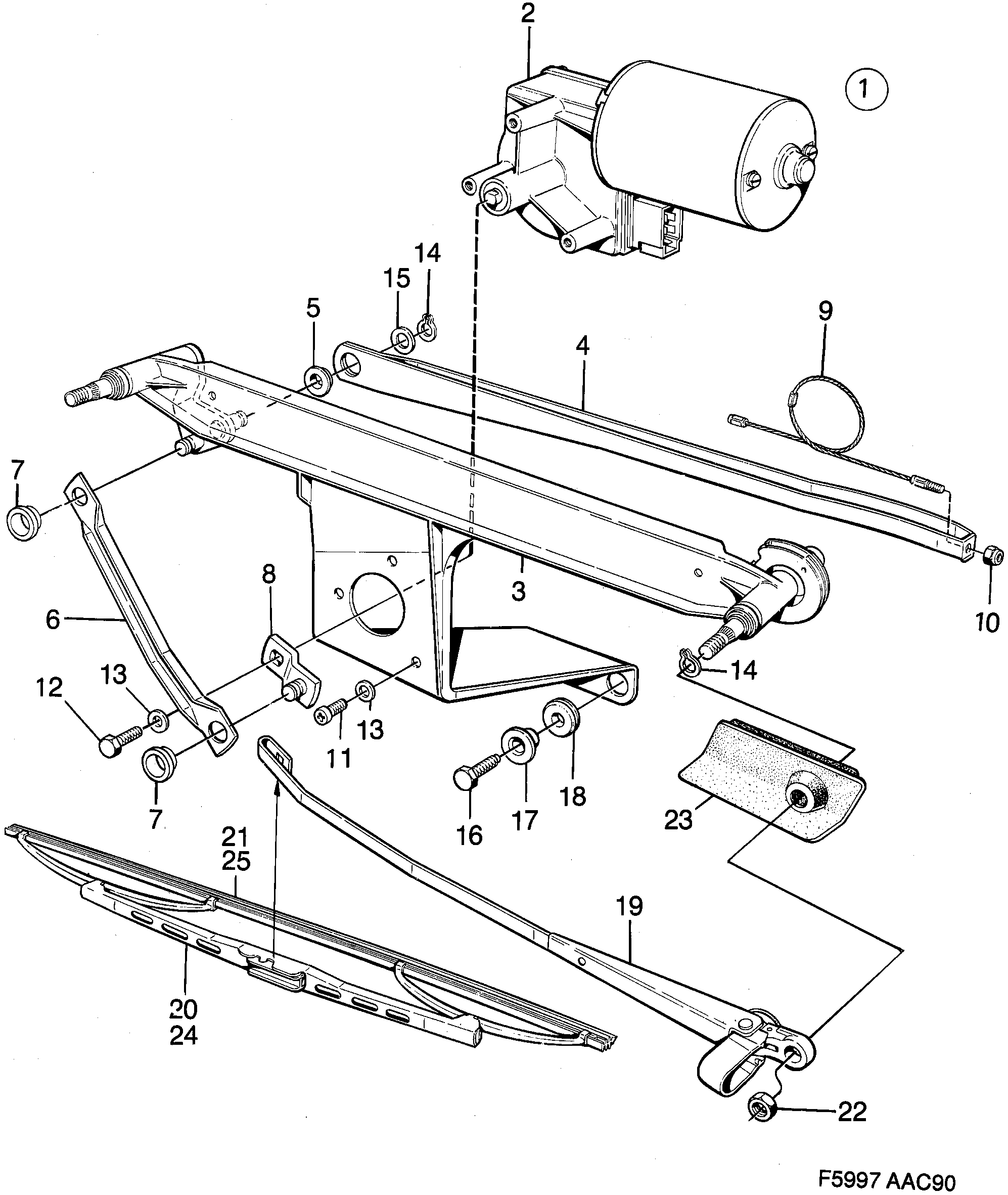 Schéma technique Saab 900 1990 - Section 620 : Electric equipment, other