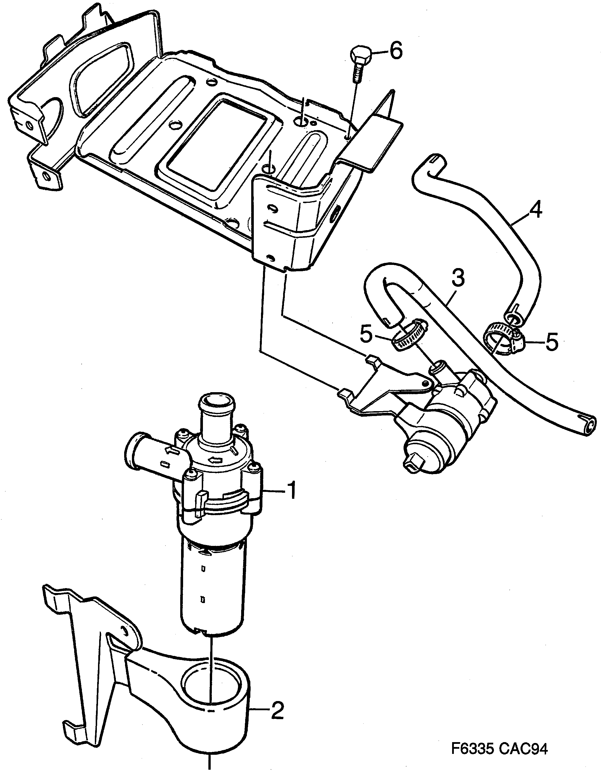 Schéma technique Saab 9000 1997 - Section 1800 : Cooling system