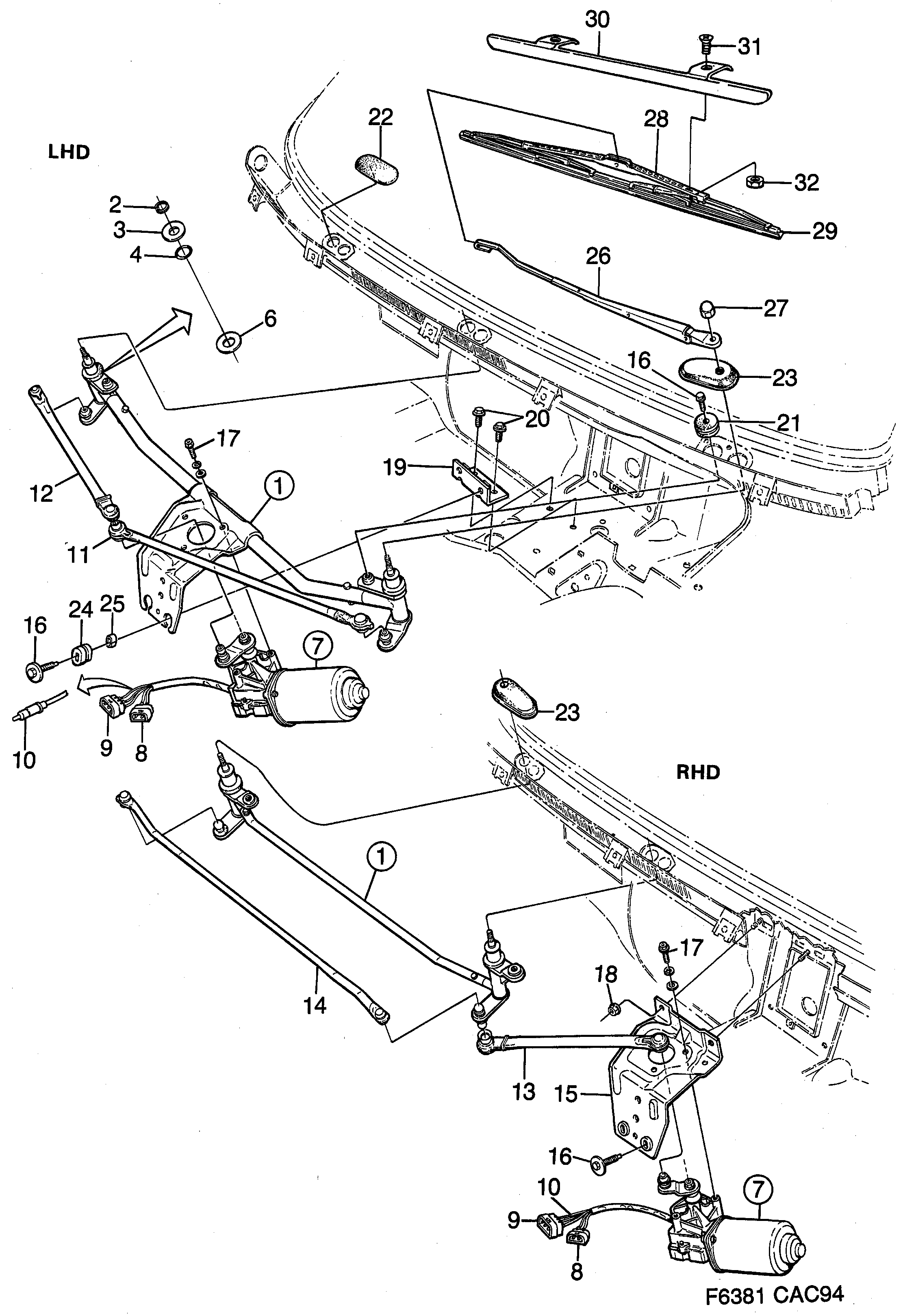 Schéma technique Saab 9000 1997 - Section 900 : Electric equipment, other
