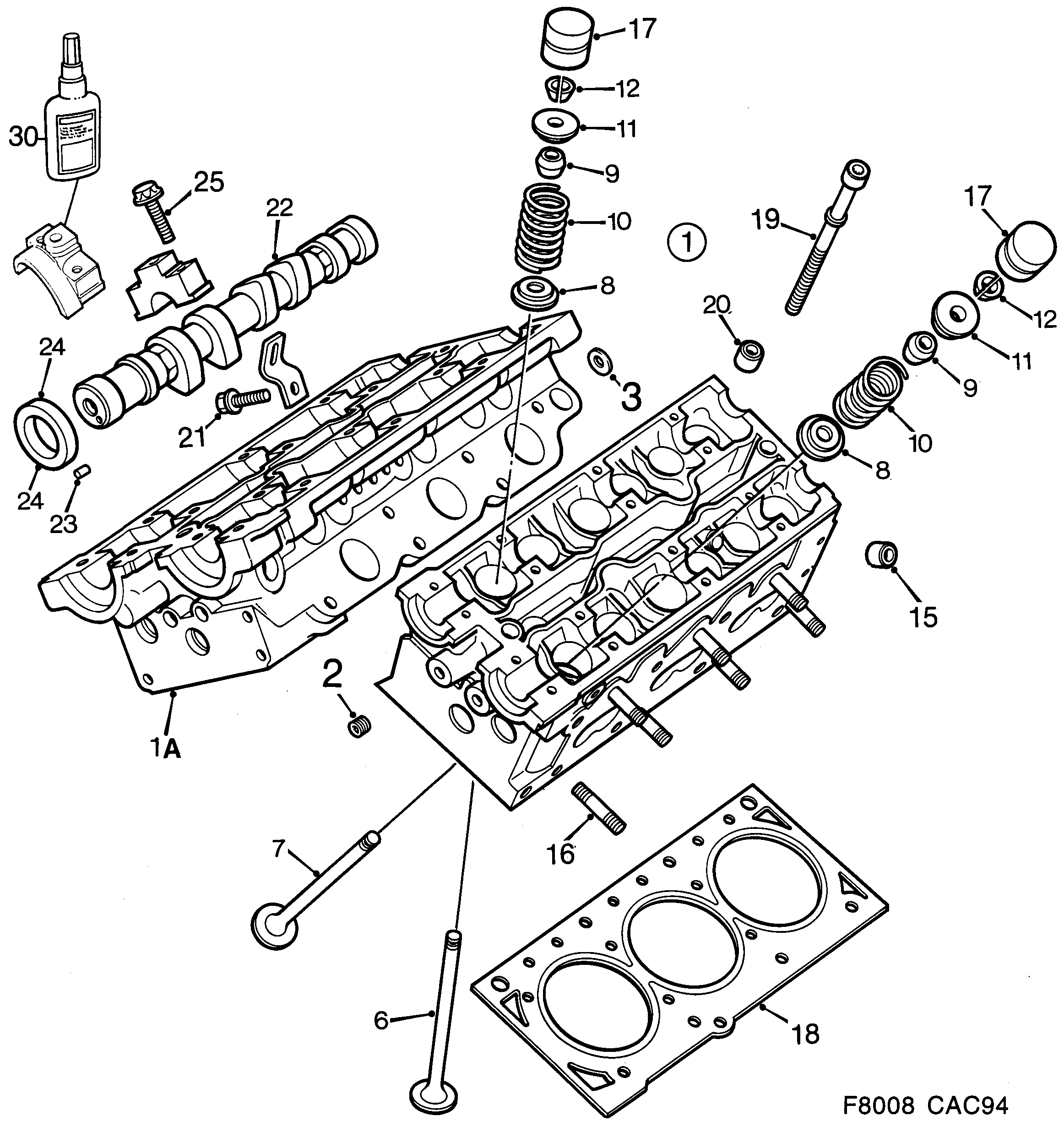 Schéma technique Saab 9000 1997 - Section 390 : Corps de moteur