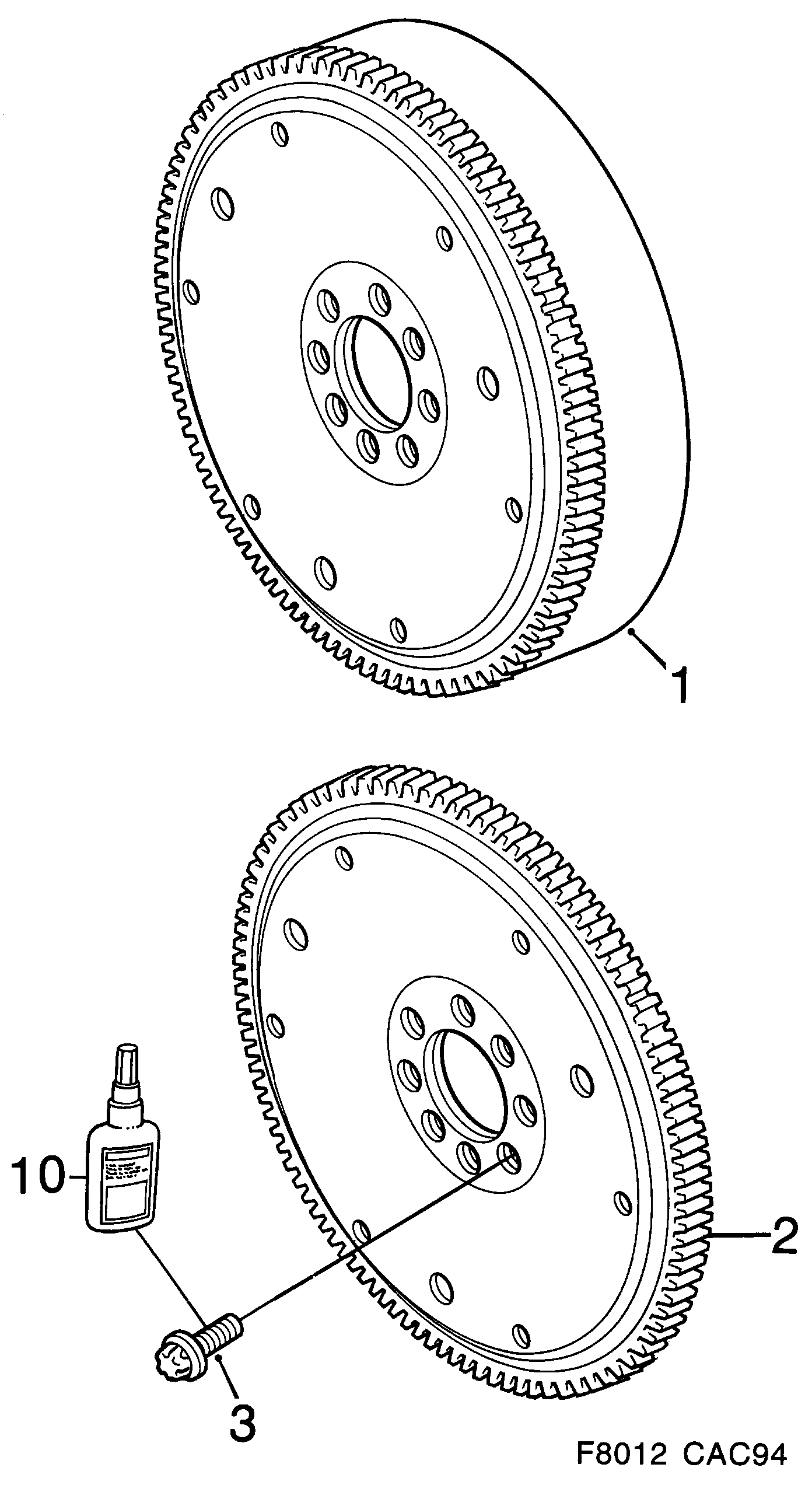 Schéma technique Saab 9000 1994 - Section 570 : Short block