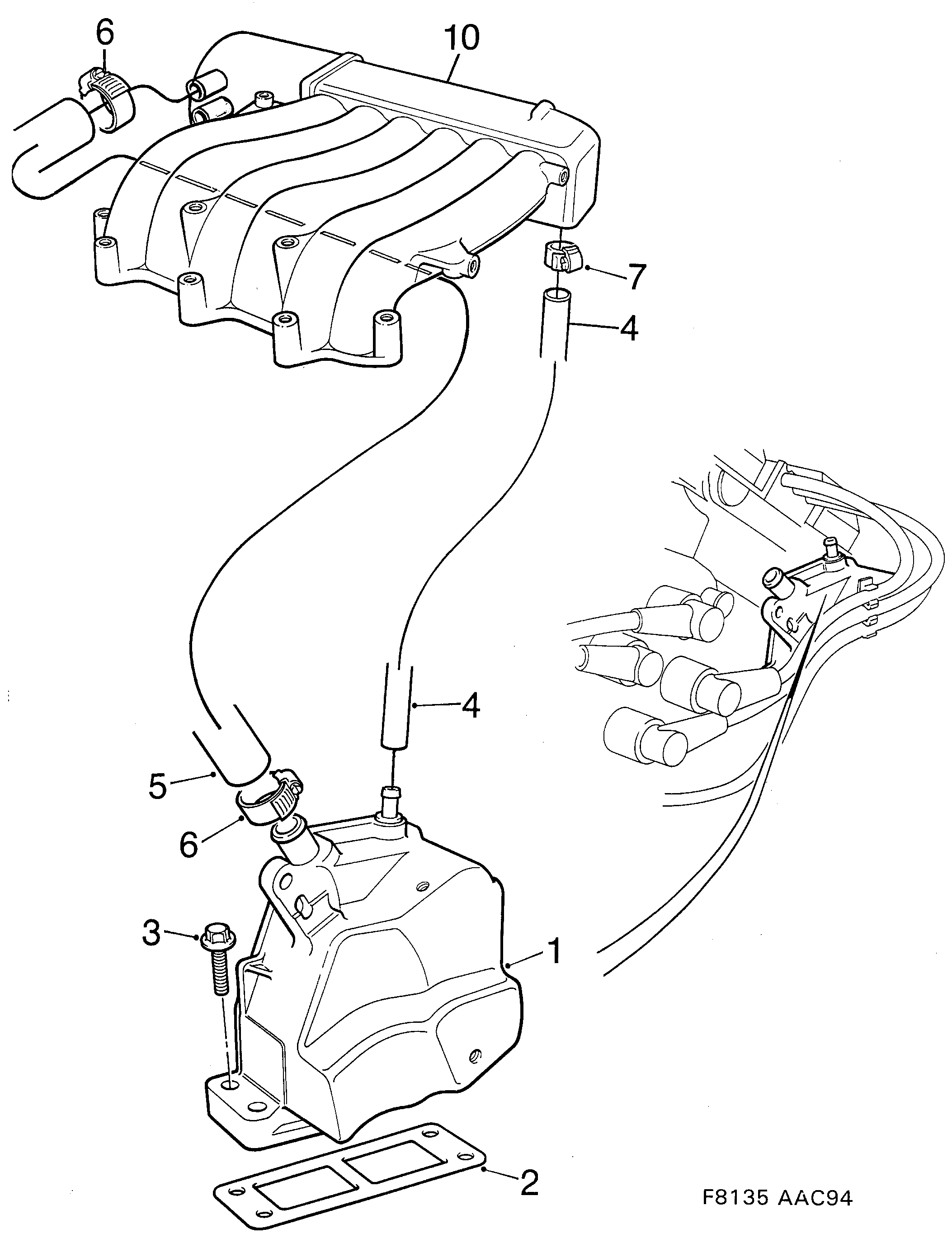 Schéma technique Saab 900 1994 - Section 720 : Lubricating system