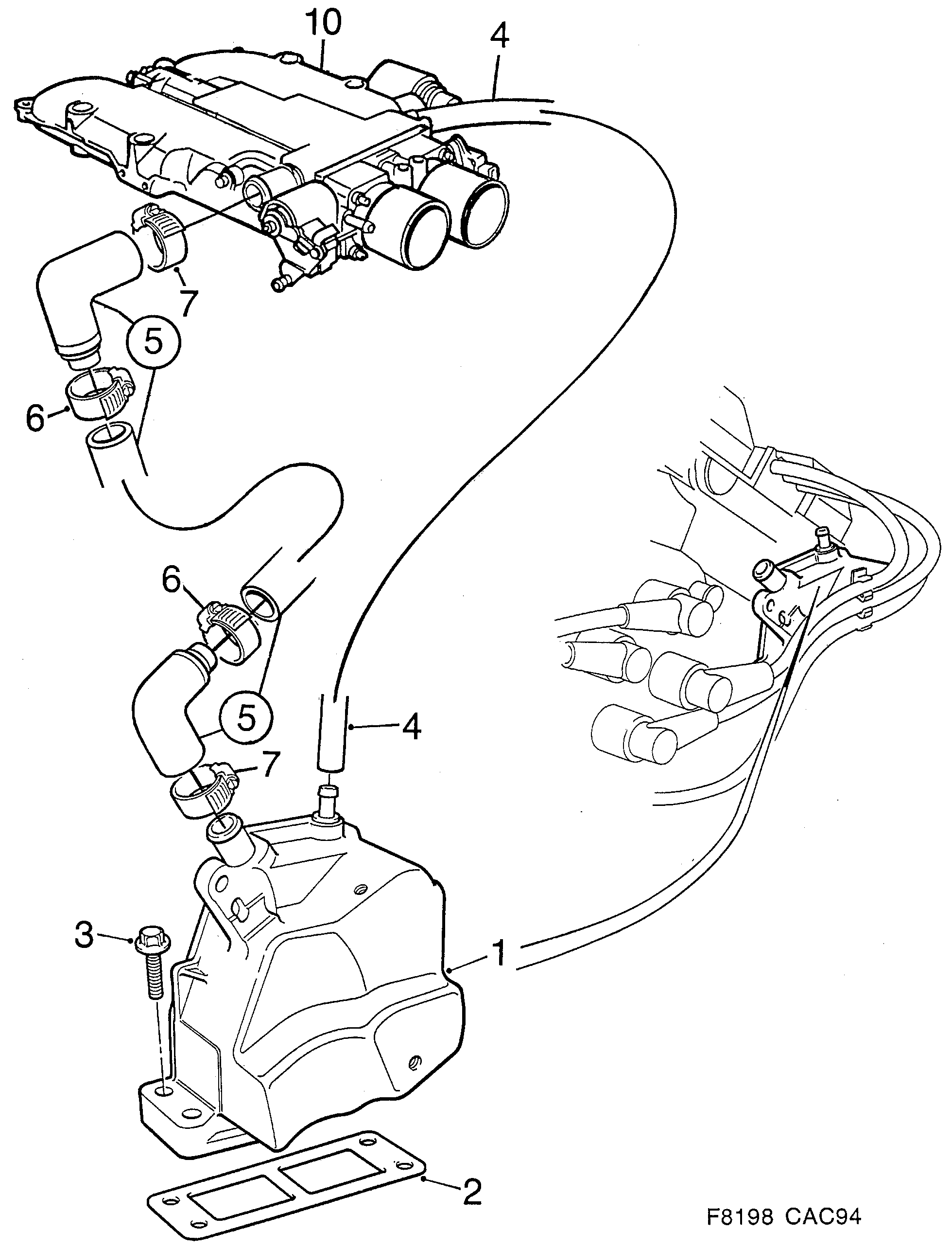 Schéma technique Saab 9000 1998 - Section 690 : Lubricating system