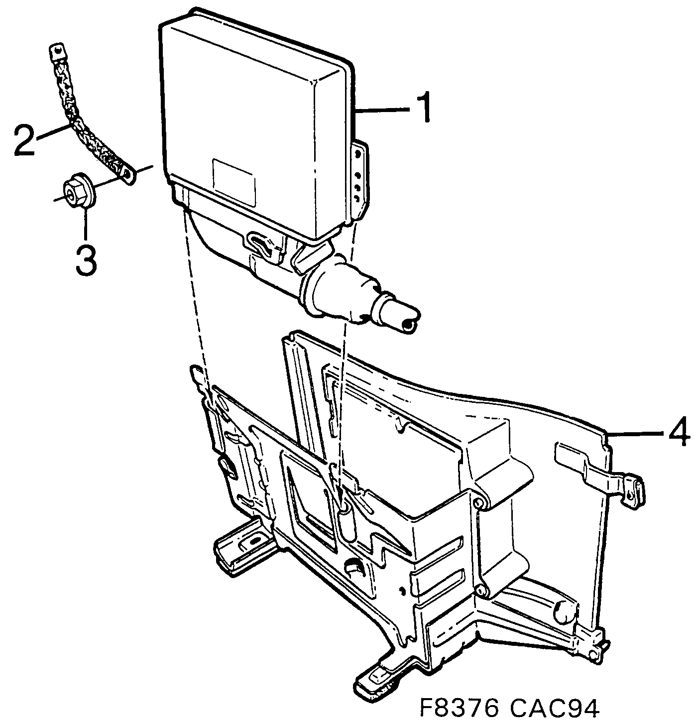 Schéma technique Saab 9000 1998 - Section 1020 : Fuel system