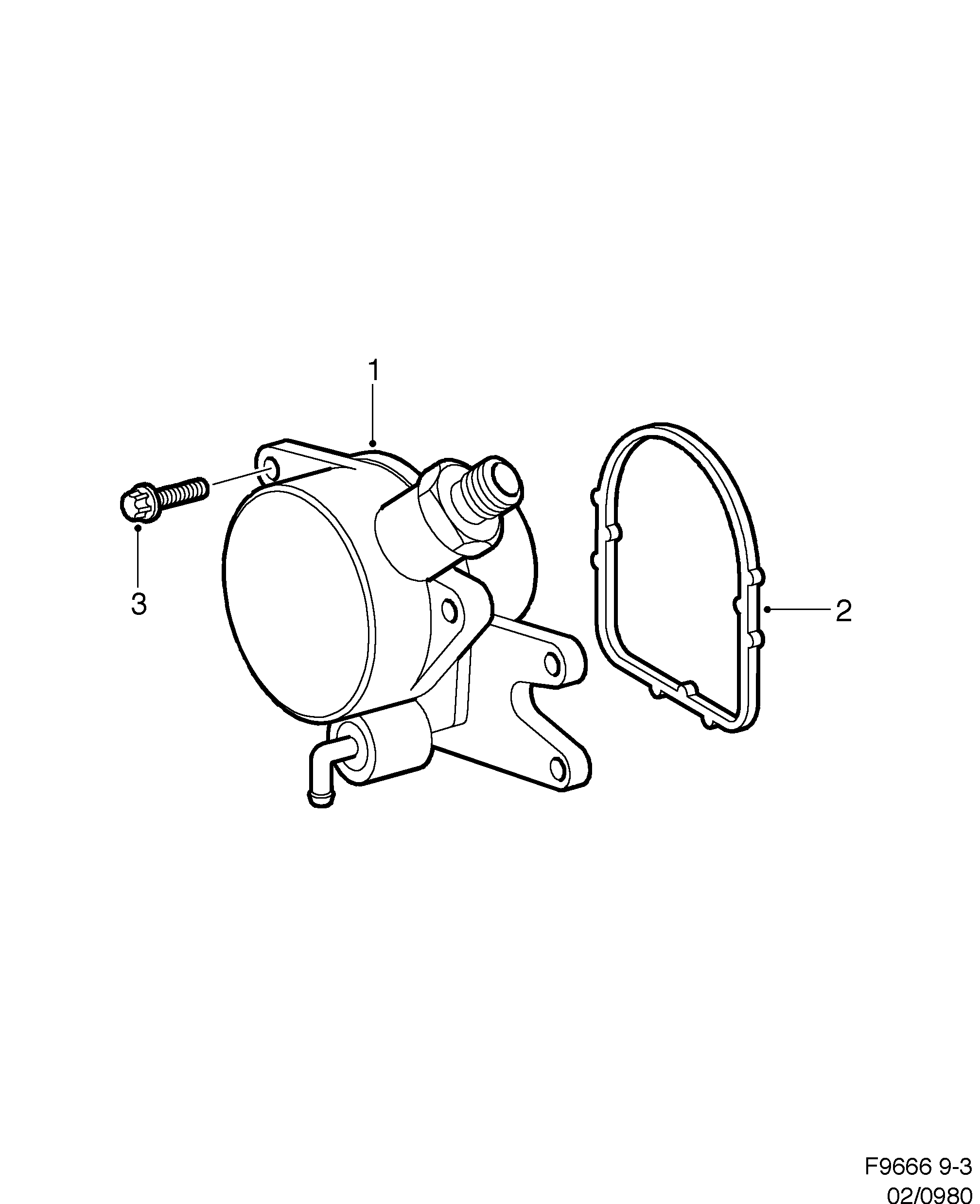 Schéma technique Saab 9-3 (9400) 2001 - Section 980 : Intake and exhaust system