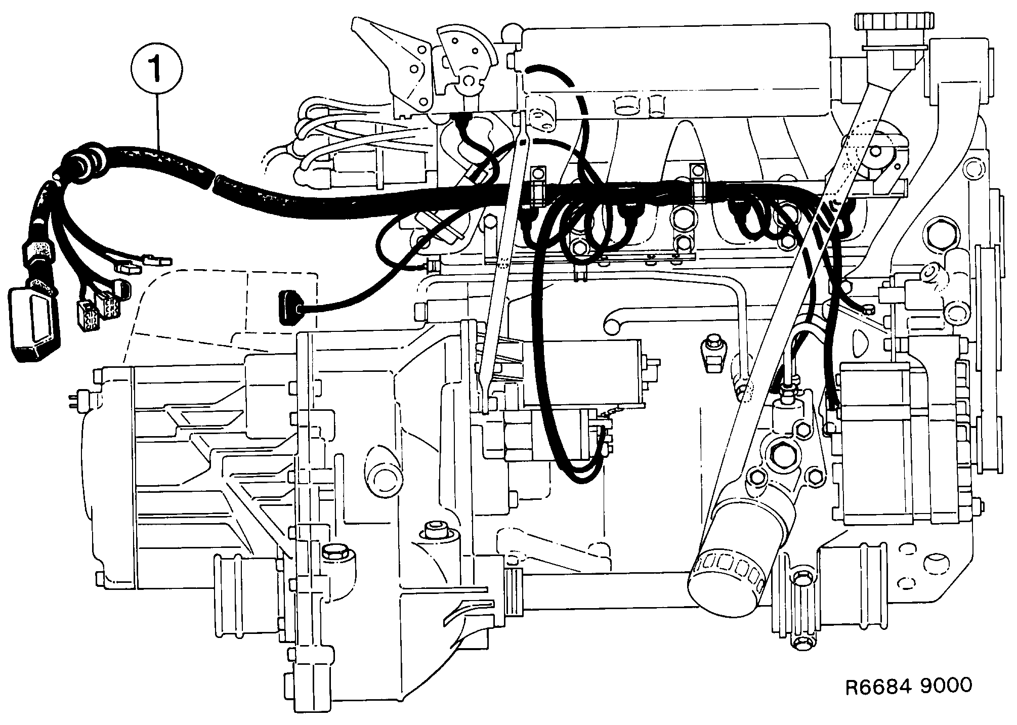 Schéma technique Saab 9000 1985 - Section 1330 : Wiring and fuses