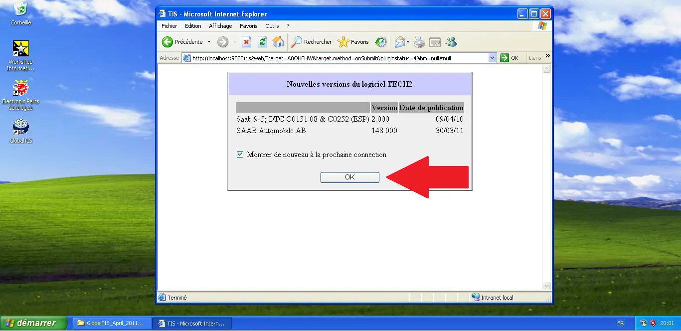 Tech2 Software Versions