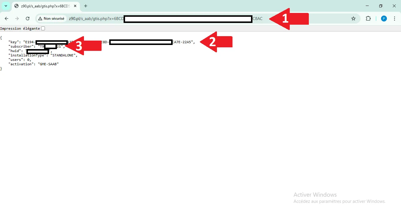 Key generator response