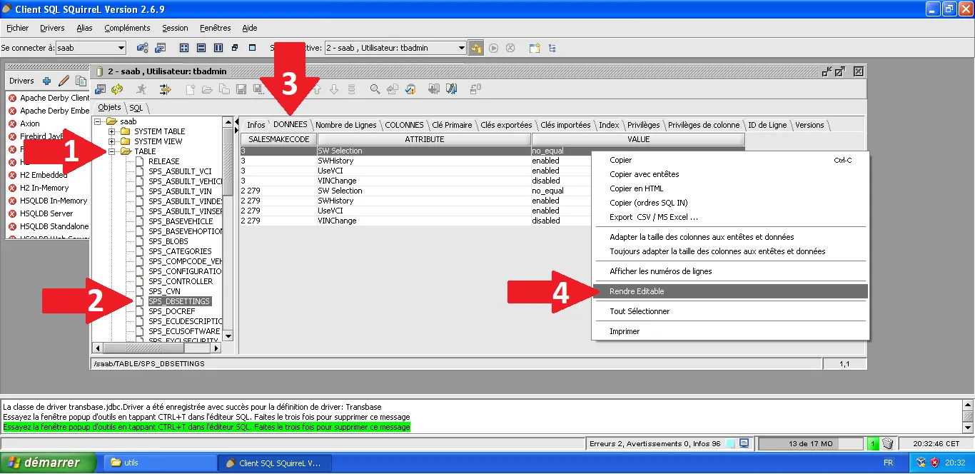 Make Table Editable