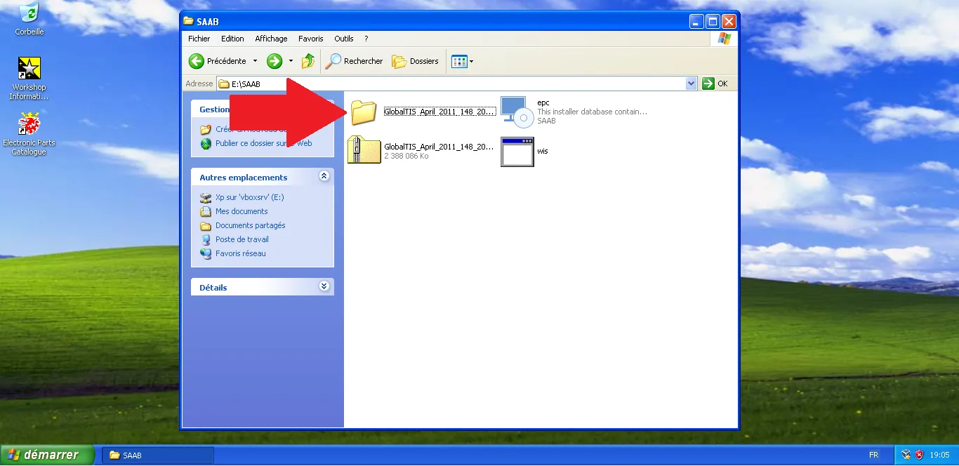 Open extracted folder