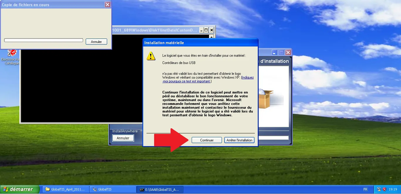 Windows warning