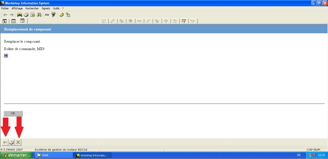 Replacement procedure