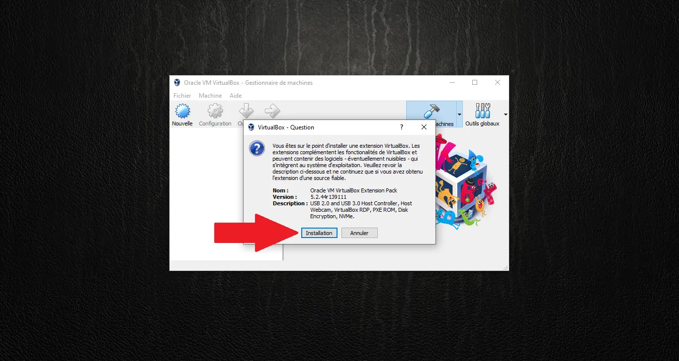 Install Extension Pack – Install button
