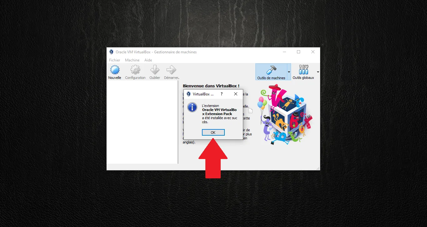 Extension Pack installed – OK