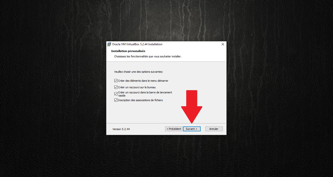 Shortcuts/associations – Next button