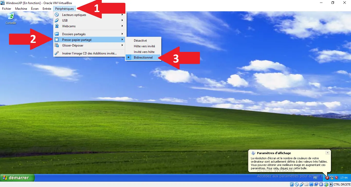 Enable Shared Clipboard