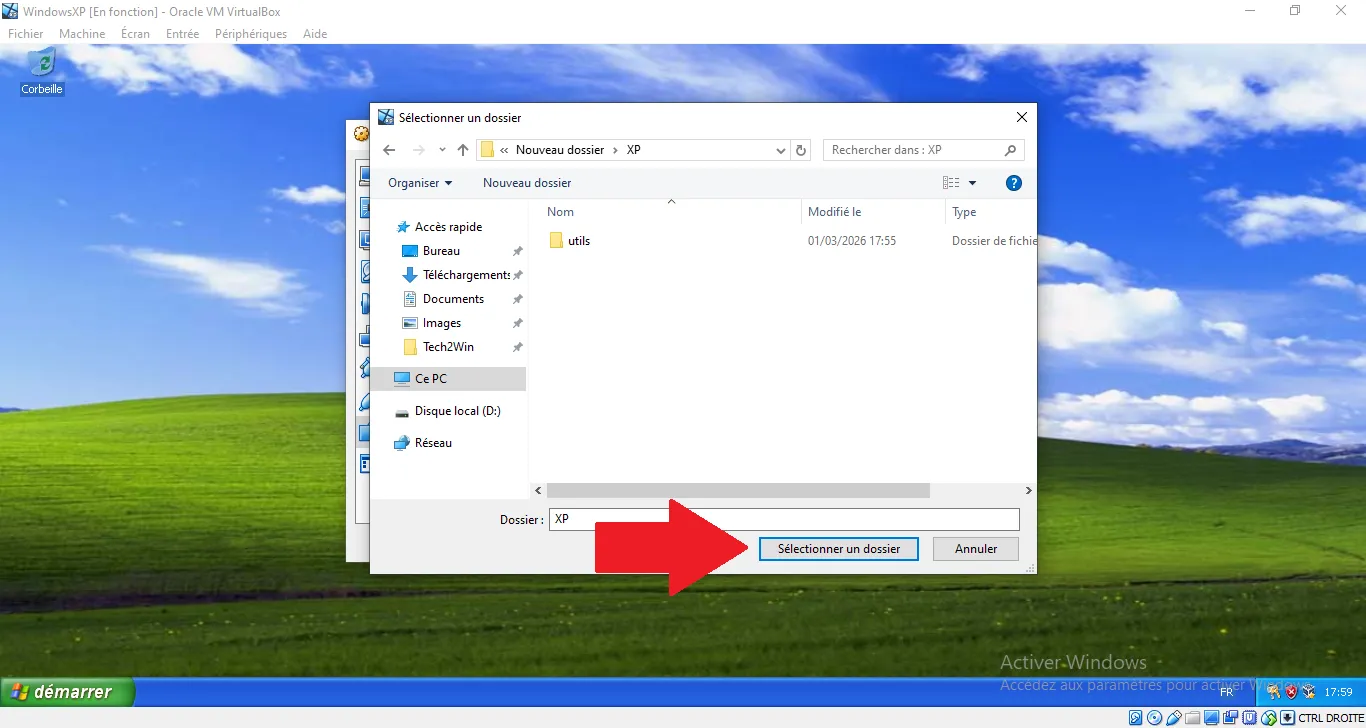 Choose Folder on Host