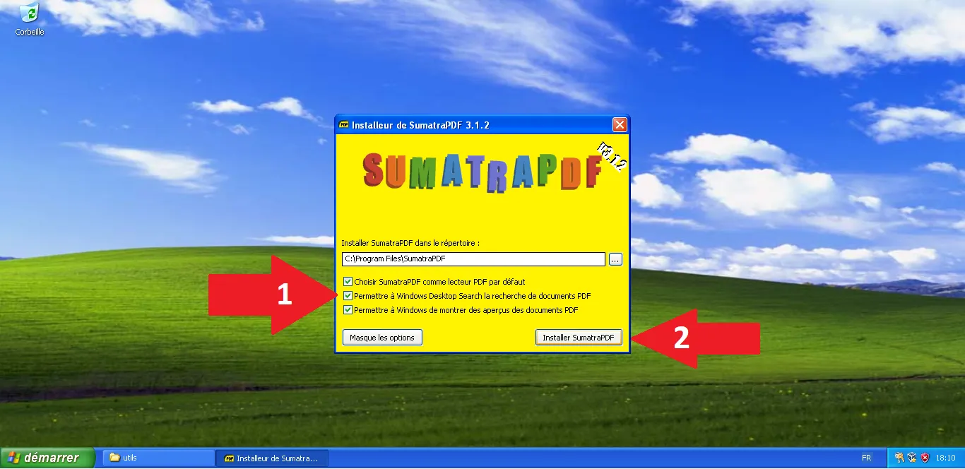 Configure and Install SumatraPDF